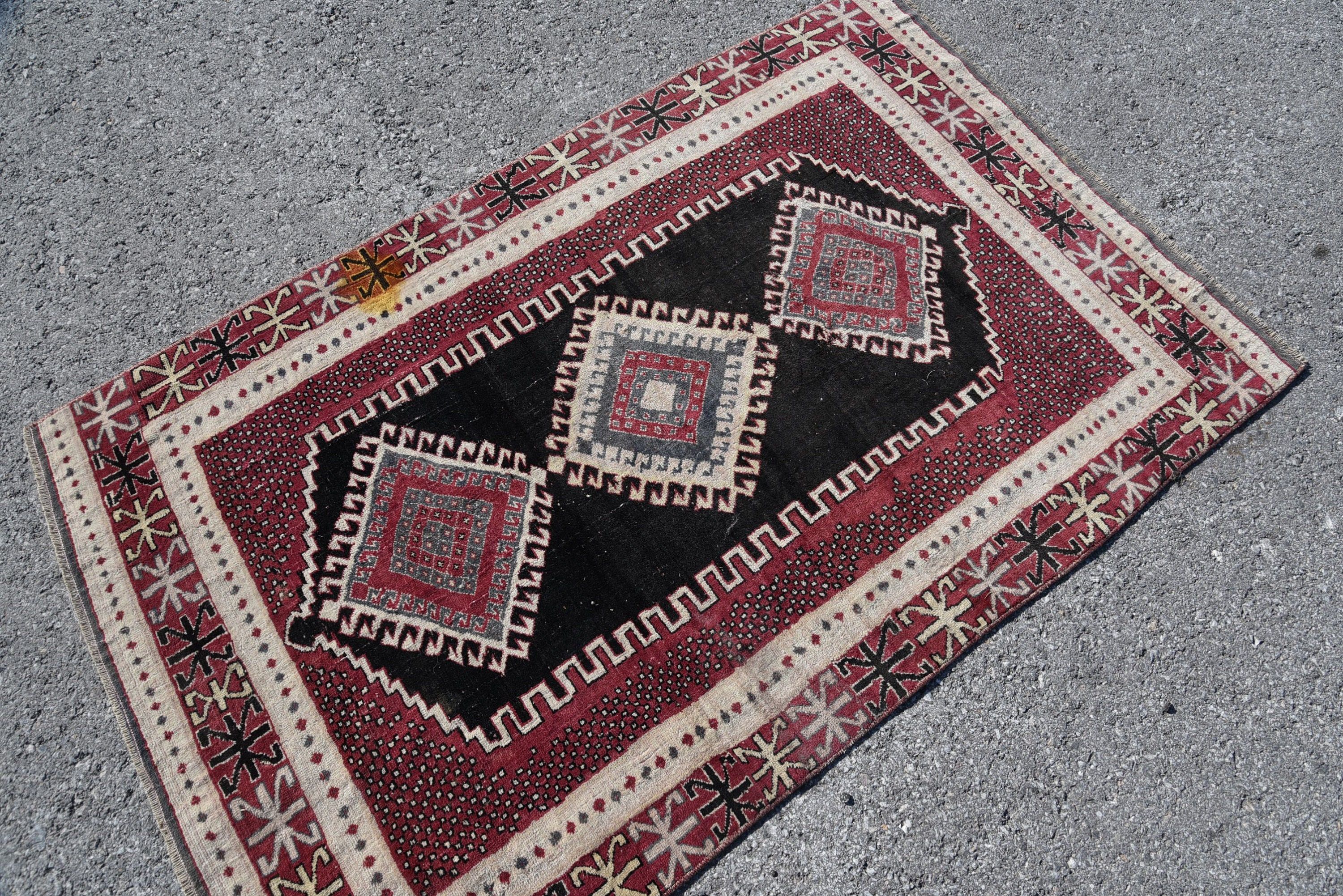 Kitchen Rugs, Dorm Accent Rug Rugs, Turkish Rug, Cool Rug, Moroccan Rug, 3.5x5.5 ft Accent Rug, Vintage Rug, Rugs for Kitchen, Entry Rugs