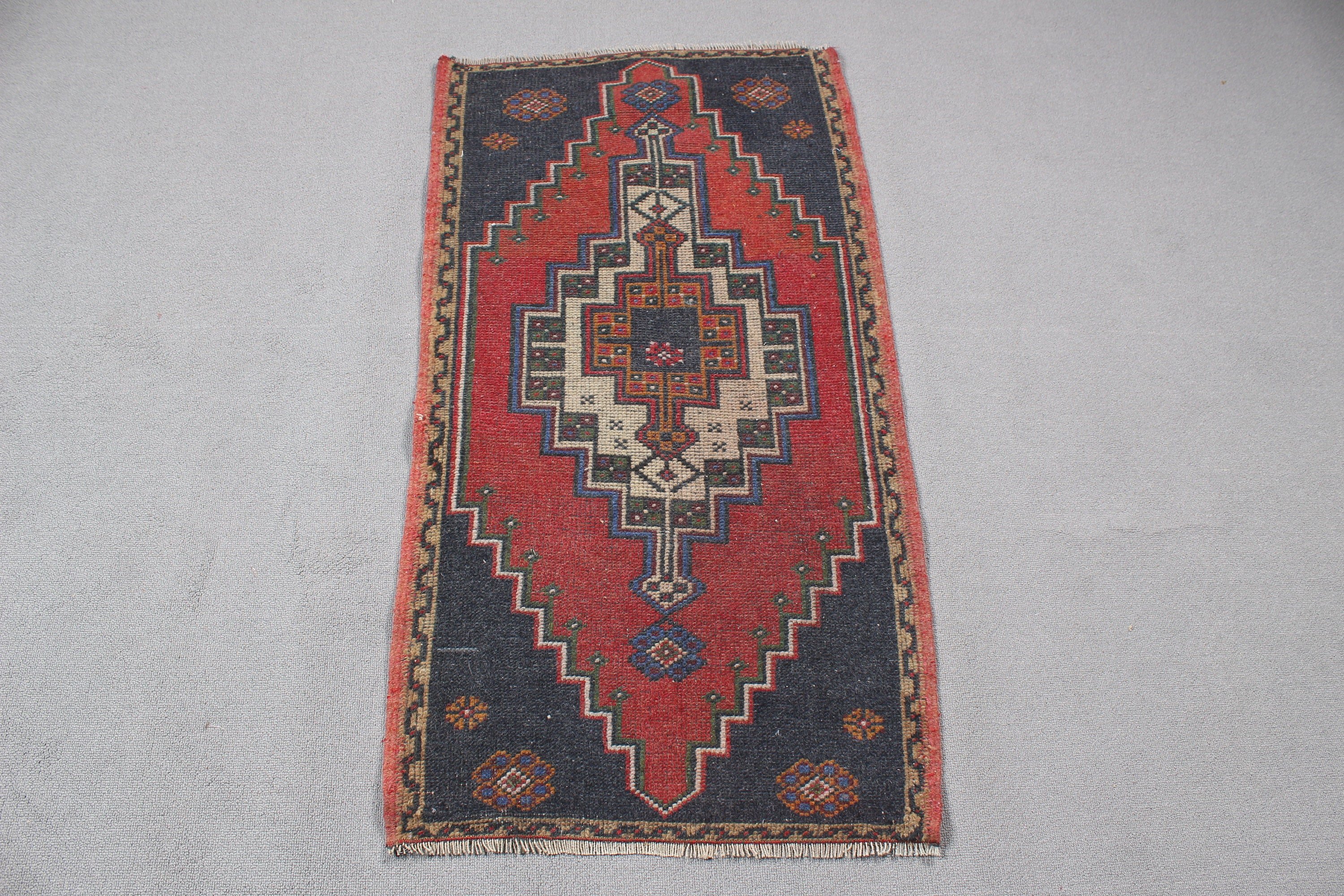 Neutral Rugs, Red Luxury Rug, Rugs for Nursery, 2x3.8 ft Small Rug, Small Vintage Rug, Turkish Rug, Vintage Rugs, Boho Rugs, Bathroom Rug