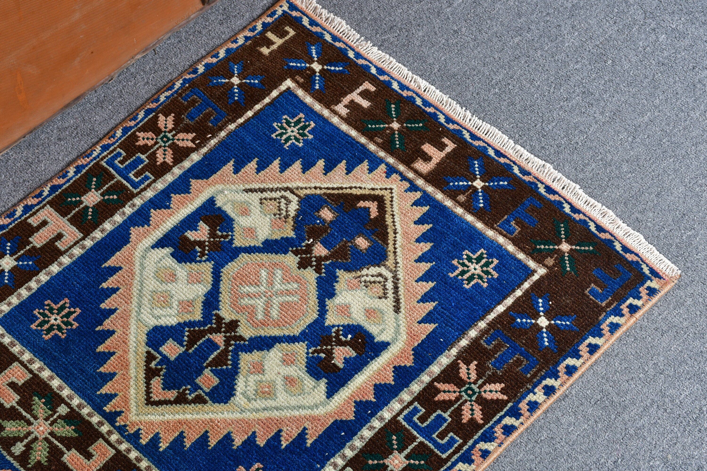 Anatolian Rug, Eclectic Rugs, Brown Cool Rug, Home Decor Rug, 1.9x1.7 ft Small Rug, Bathroom Rug, Car Mat Rugs, Vintage Rug, Turkish Rugs