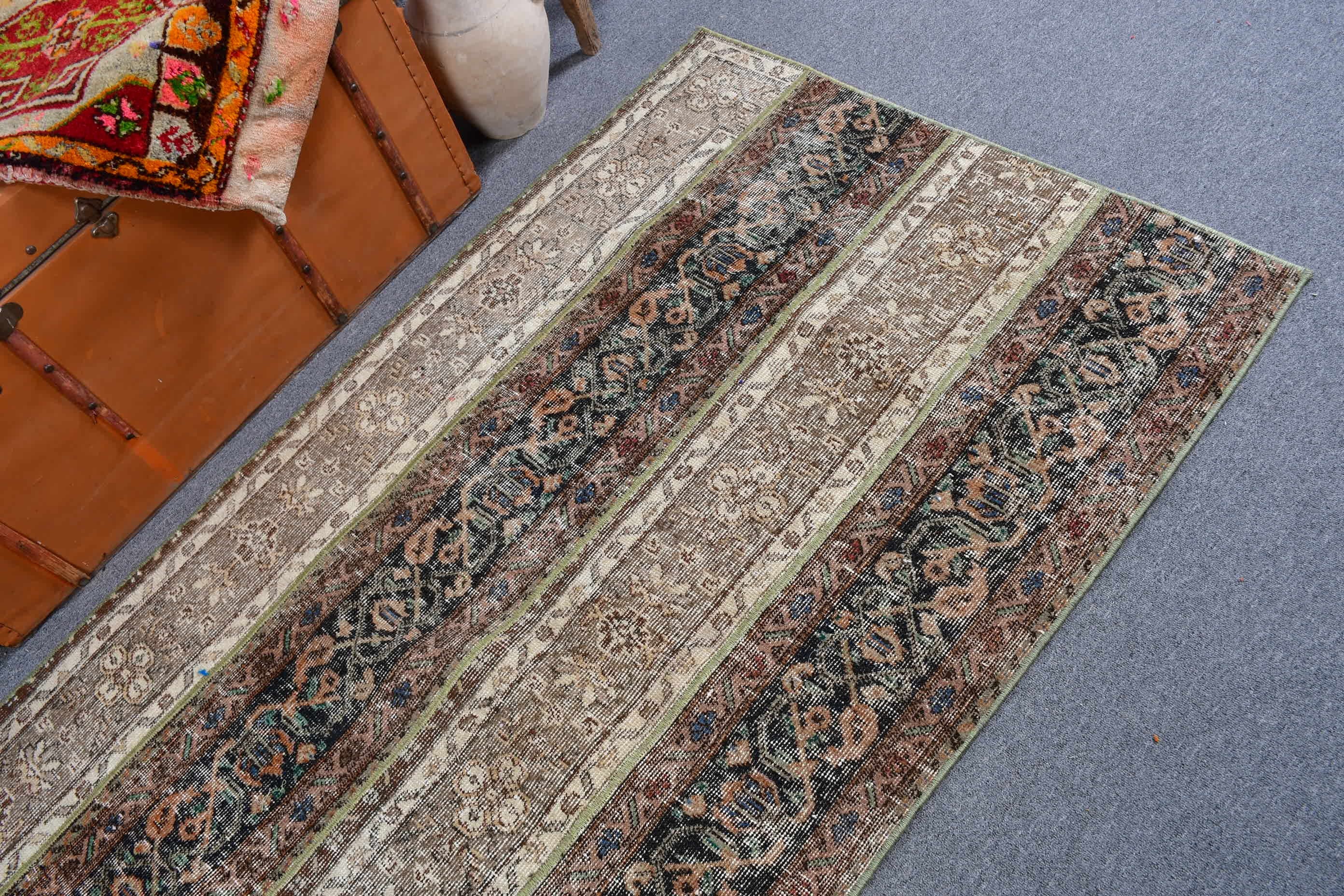 Vintage Rug, Kitchen Rugs, Nursery Rugs, Entryway Rug Rugs, 3.4x6.2 ft Accent Rugs, Cool Rug, Turkish Rug, Rugs for Entry, Oushak Rugs