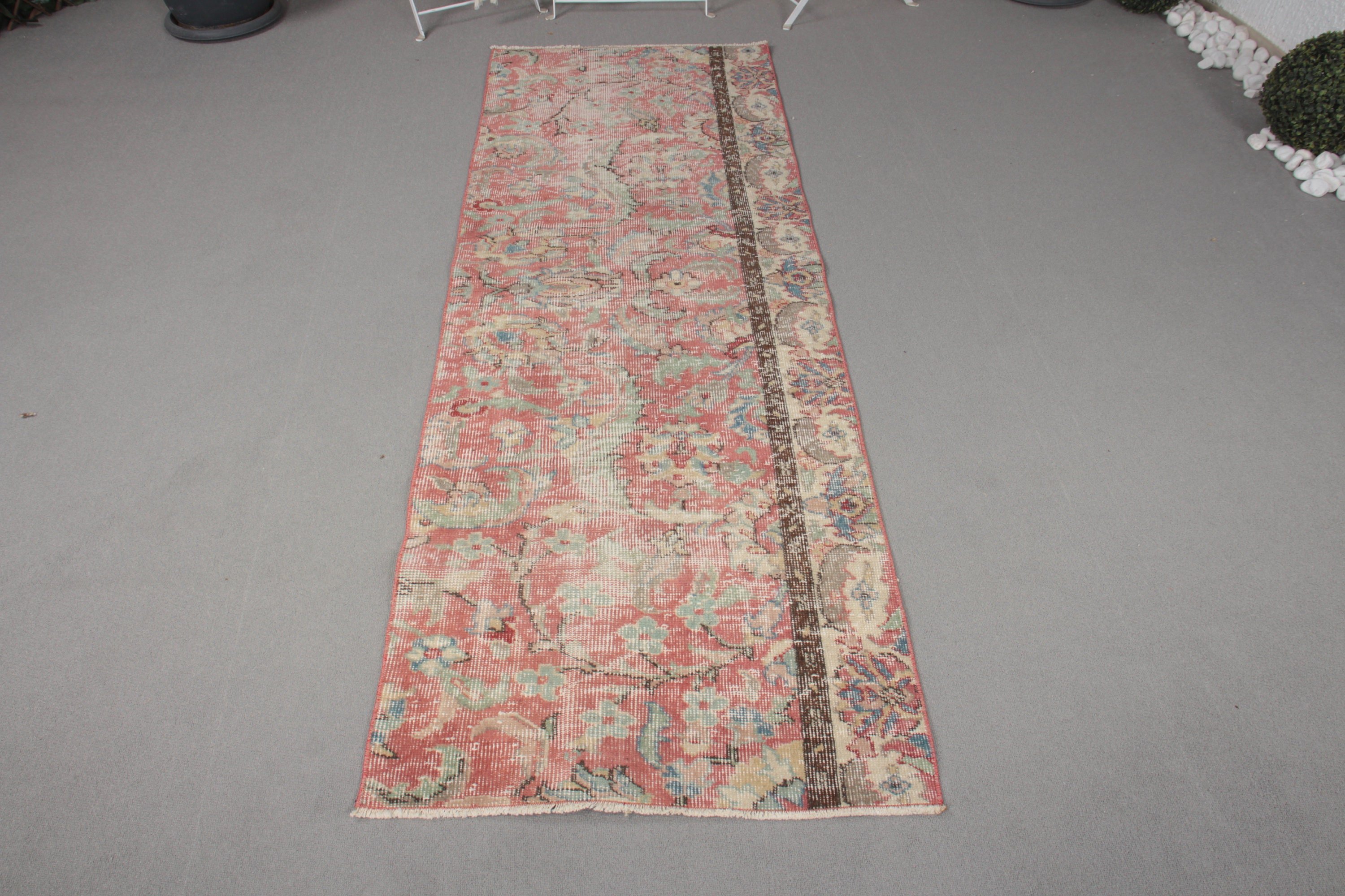 Oushak Halı, Mutfak Halıları, Yer Halıları, Türk Halıları, Ev Dekorasyonu Halısı, Koridor Halısı, Vintage Halılar, 2.4x7.1 ft Runner Halısı, Kırmızı Boho Halıları