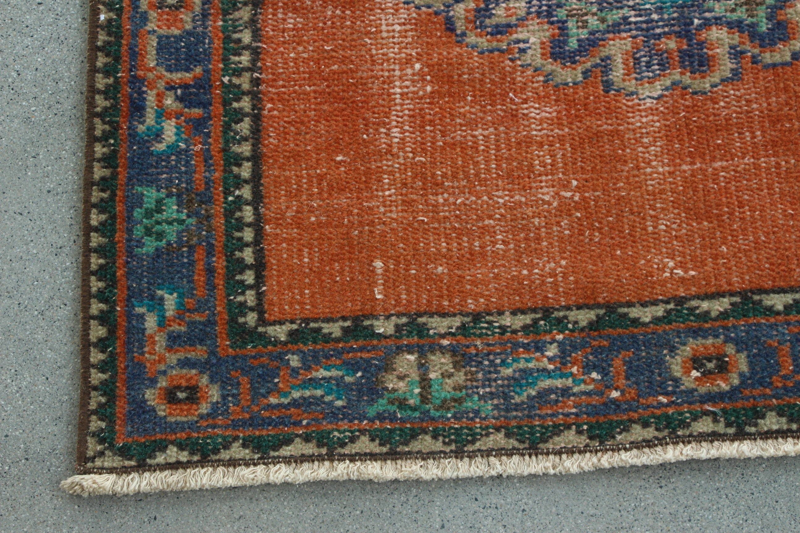 Oushak Rug, Hallway Rug, Turkish Rugs, Vintage Rug, Moroccan Rug, Luxury Rug, Orange Moroccan Rug, Stair Rug, 2.6x11.4 ft Runner Rugs