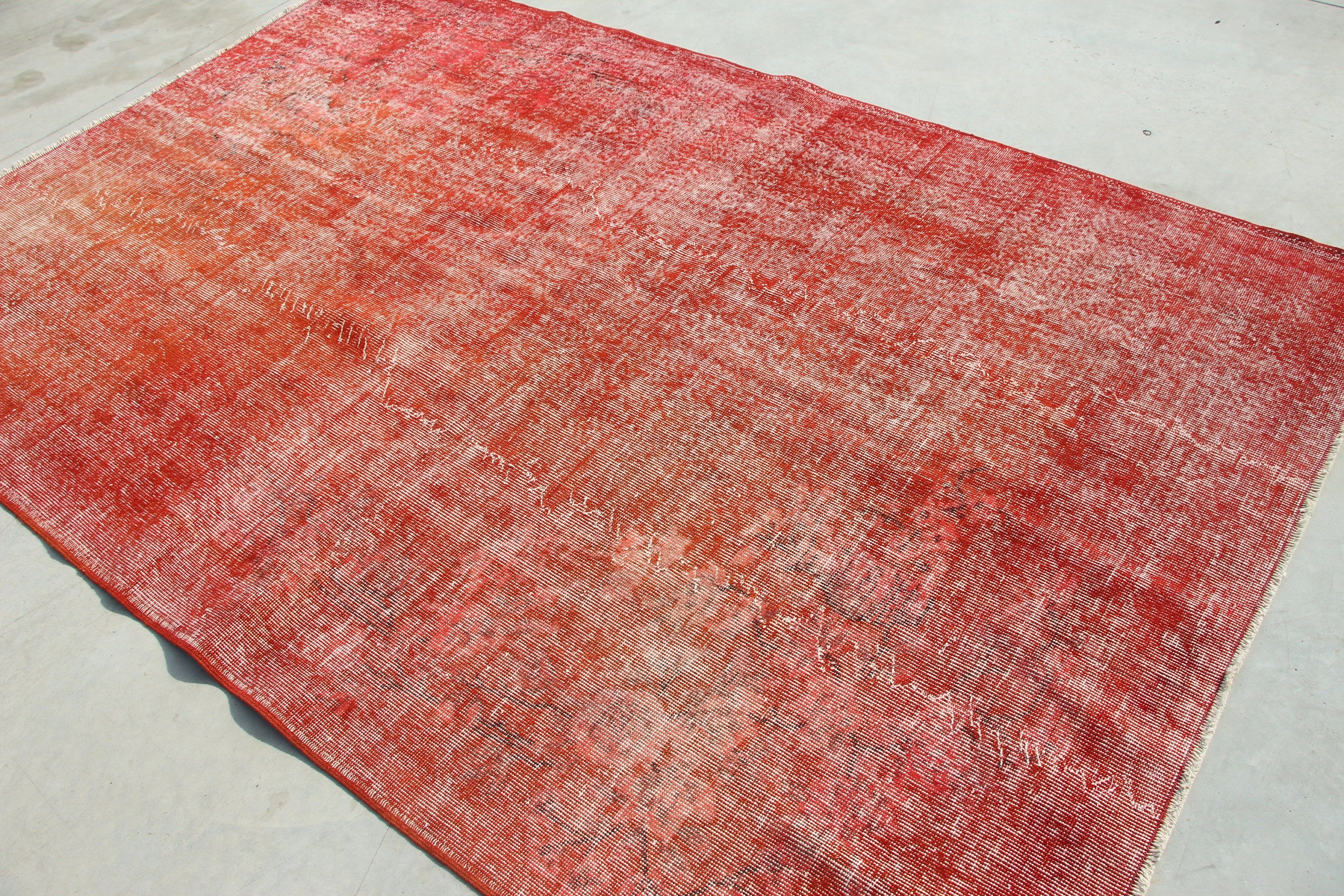 5.6x8.7 ft Large Rug, Rugs for Bedroom, Turkish Rugs, Bedroom Rugs, Antique Rug, Salon Rugs, Vintage Rugs, Oushak Rug, Red Oushak Rugs