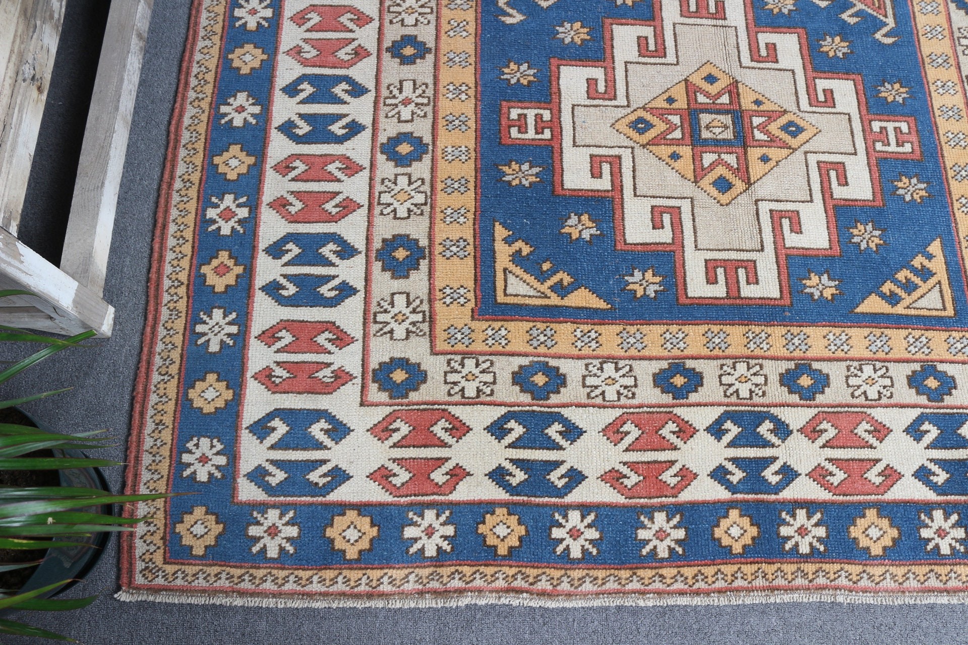 Anatolian Rugs, Living Room Rugs, Blue Kitchen Rug, 5.5x8.3 ft Large Rugs, Turkish Rugs, Floor Rugs, Bedroom Rug, Vintage Rug, Nomadic Rugs