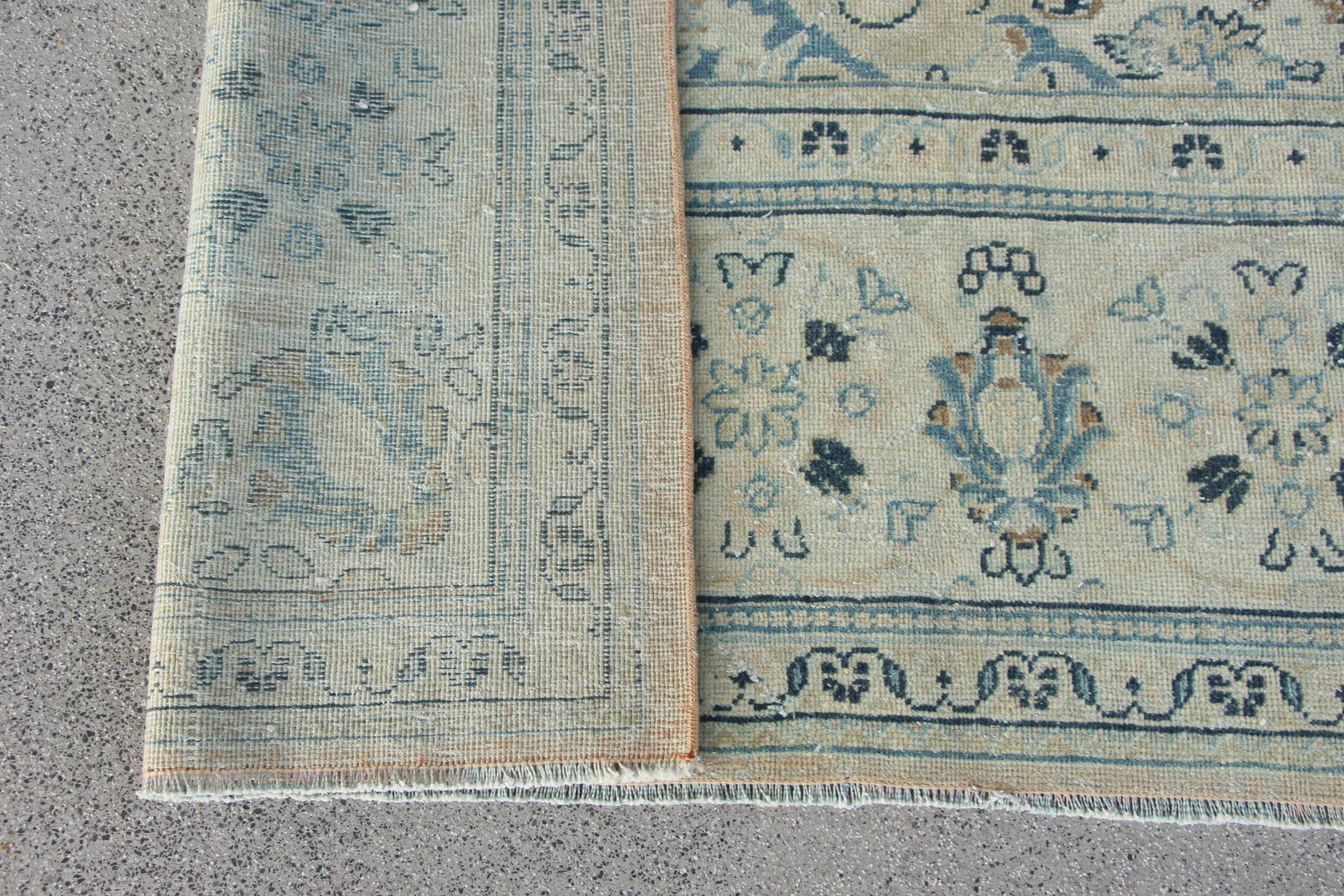 Bildiri Halısı, Büyük Boy Vintage Halı, 10.1x11.4 ft Büyük Boy Halılar, Vintage Halı, Türk Halıları, Bej Lüks Halılar, Havalı Halı, Oturma Odası Halısı