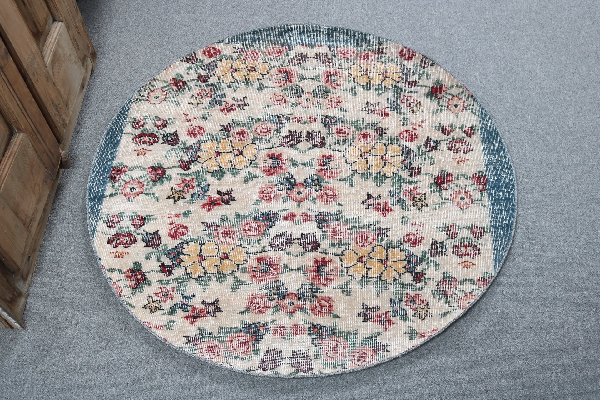 Vintage Halılar, Bej Mutfak Halısı, Banyo Halısı, Fas Halıları, Türk Halıları, Geometrik Halı, Çocuk Halıları, Lüks Halı, 3,5x3,5 ft Küçük Halılar