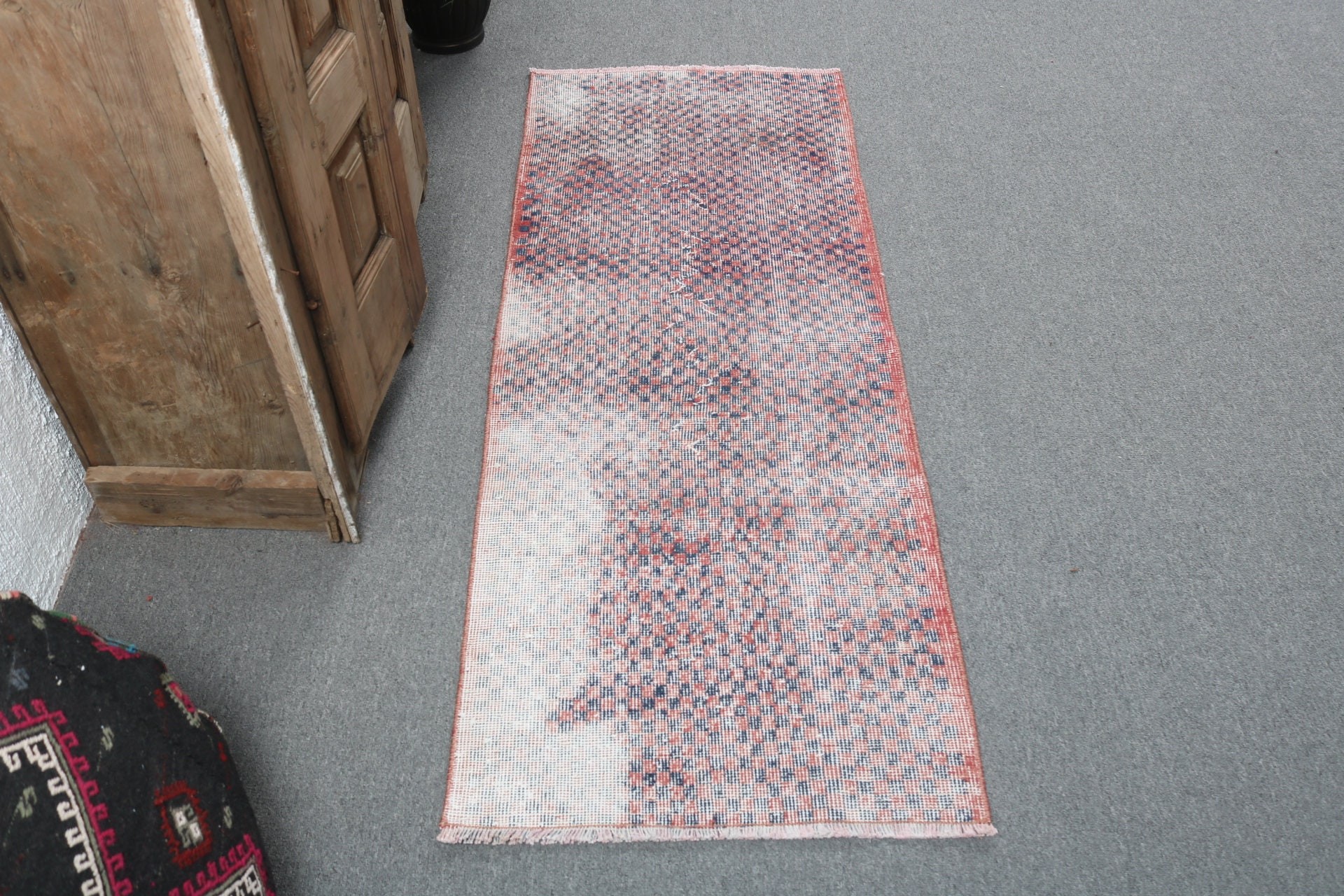 Long Runner Rugs, 2.1x5.5 ft Runner Rugs, Statement Rug, Vintage Rugs, Turkish Rug, Luxury Rug, Red Neutral Rugs, Stair Runner Rug Rugs