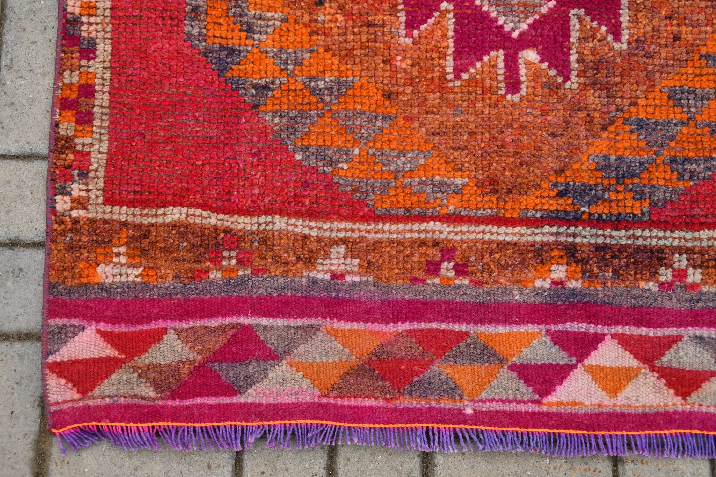 Pale Rug, Rugs for Hallway, Corridor Rug, Oushak Rugs, 3.5x11.5 ft Runner Rugs, Dorm Rug, Vintage Rug, Antique Rug, Stair Rug, Turkish Rug