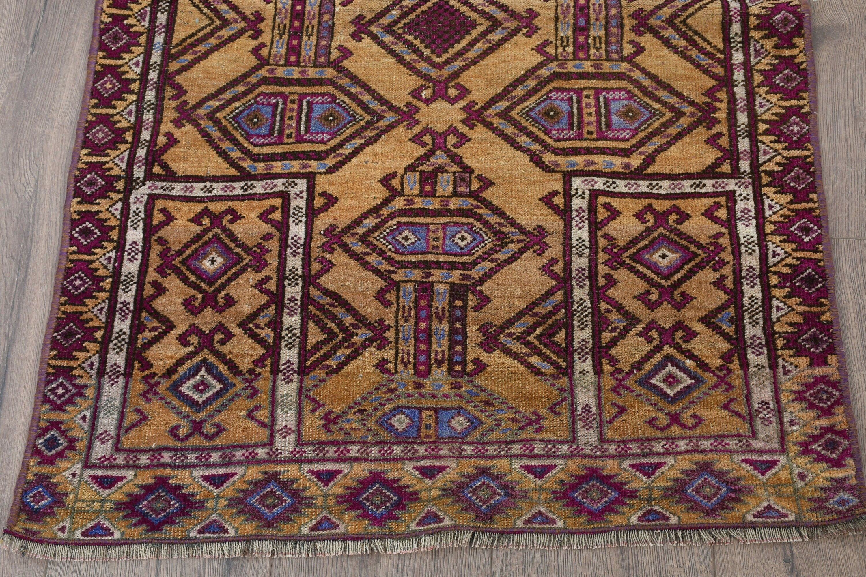 Floor Rug, Bedroom Rugs, Wool Rugs, Turkish Rug, 2.3x3.5 ft Small Rugs, Art Rug, Rugs for Entry, Kitchen Rug, Bronze Floor Rug, Vintage Rug