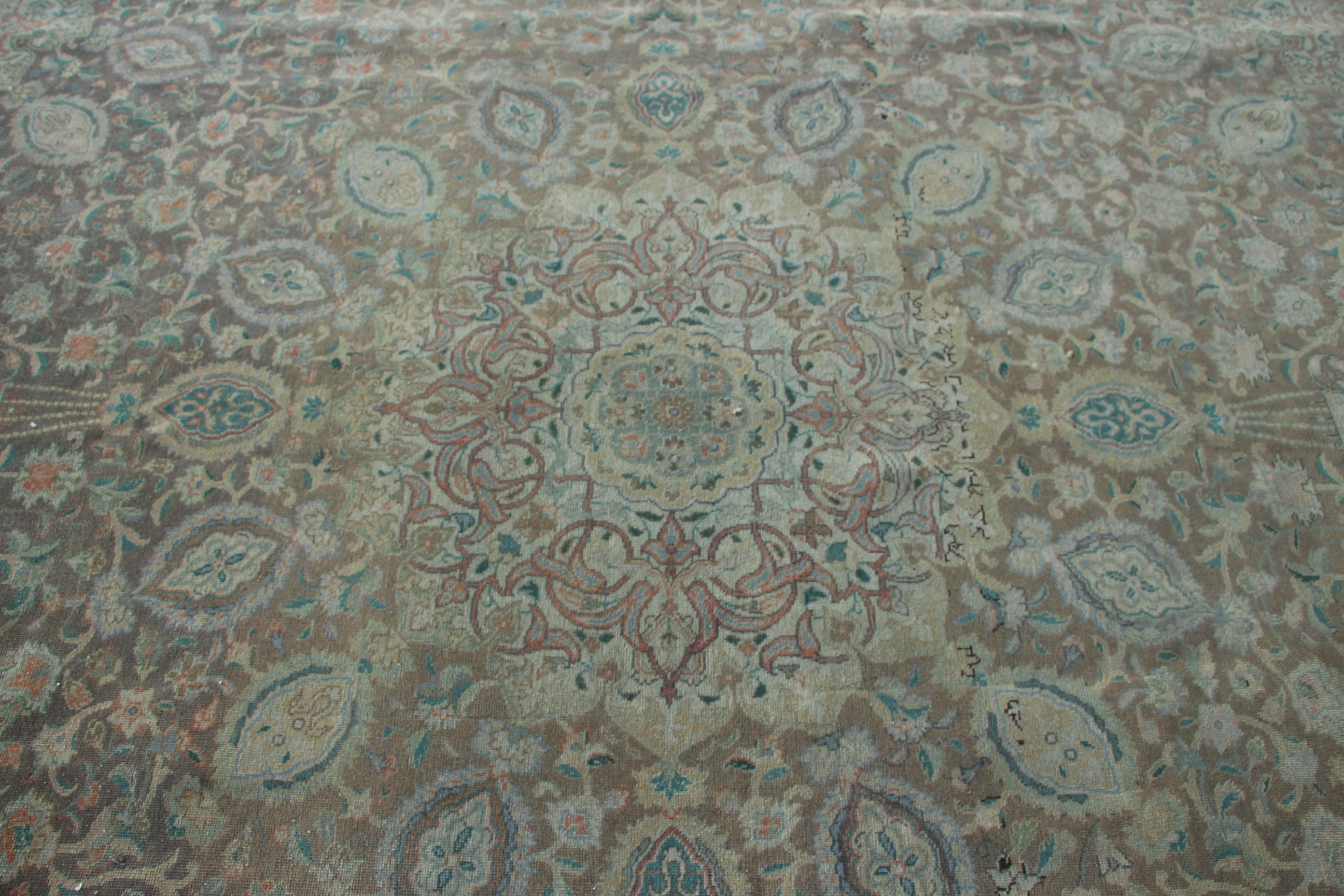 Green Bedroom Rug, Vintage Rugs, Boho Rug, Turkish Rugs, Oriental Rug, Dining Room Rugs, Floor Rug, 10.1x12.9 ft Oversize Rug, Saloon Rug