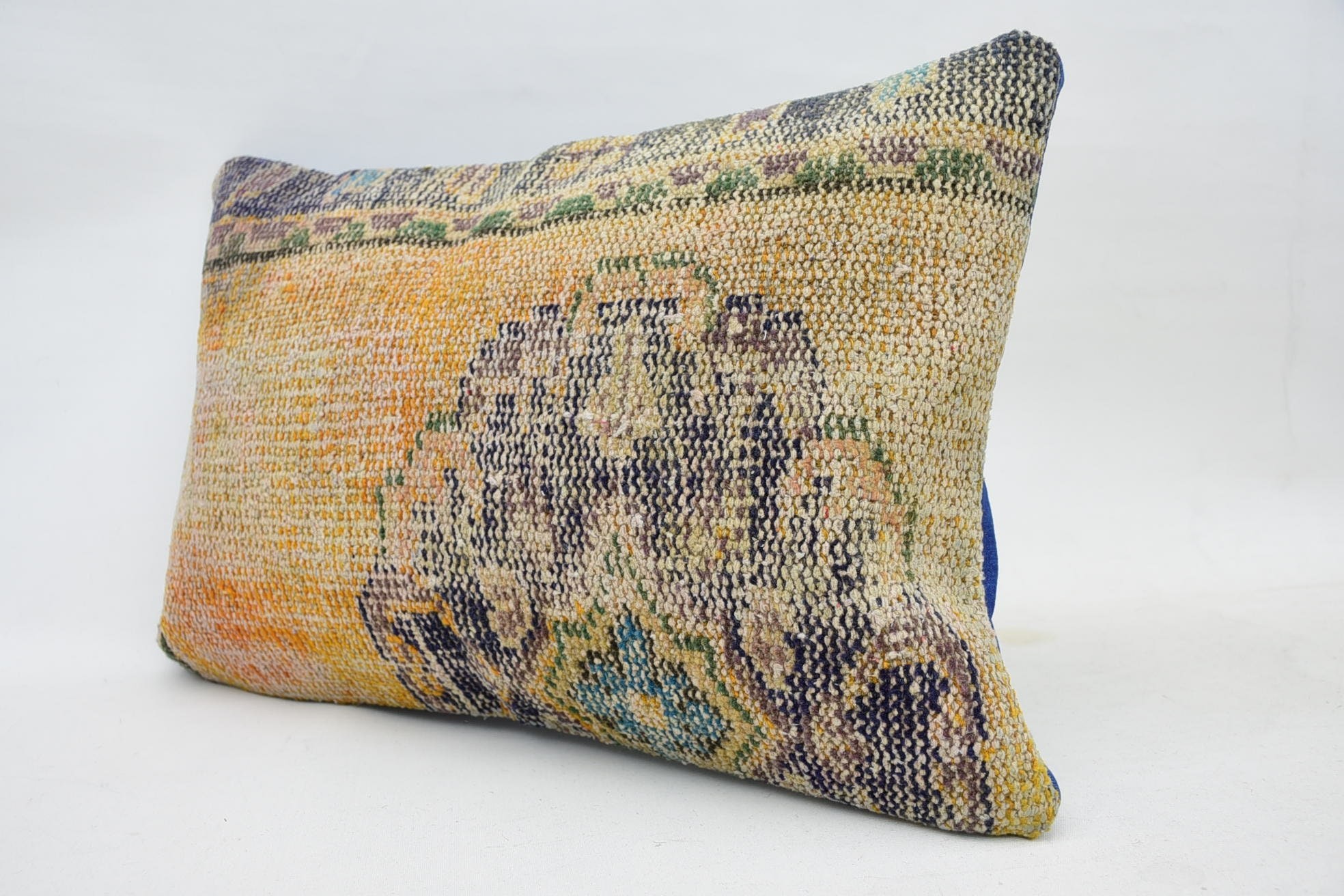 16"x24" Orange Pillow Cover, Vintage Pillow, Home Decor Pillow, Vintage Kilim Throw Pillow, Living Room Throw Cushion Cover