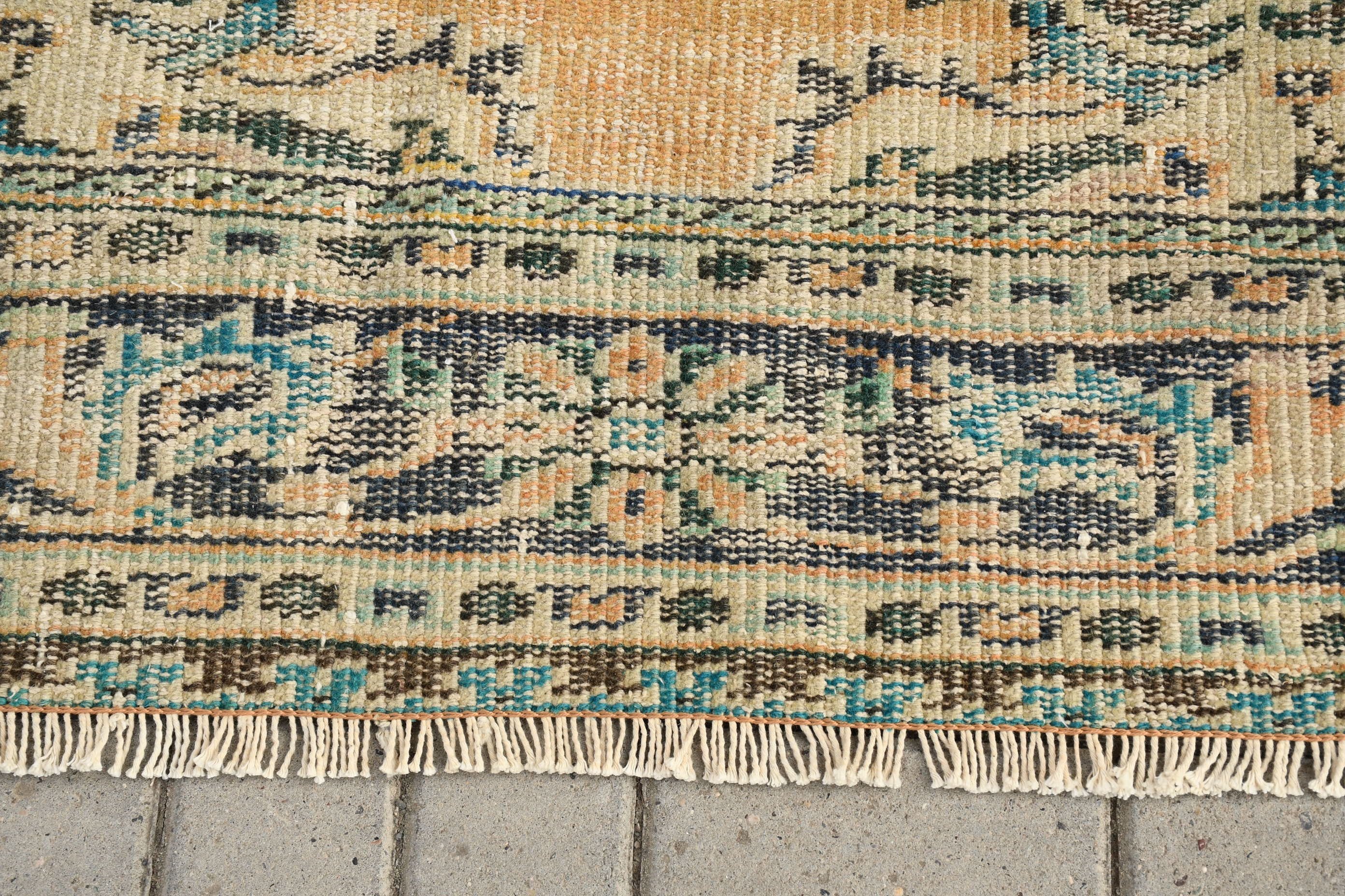 Salon Halısı, Yün Halısı, Turuncu Yün Halısı, 6.9x10 ft Büyük Halısı, Yatak Odası Halıları, Yemek Odası Halısı, Türk Halısı, Oushak Halısı, Vintage Halılar