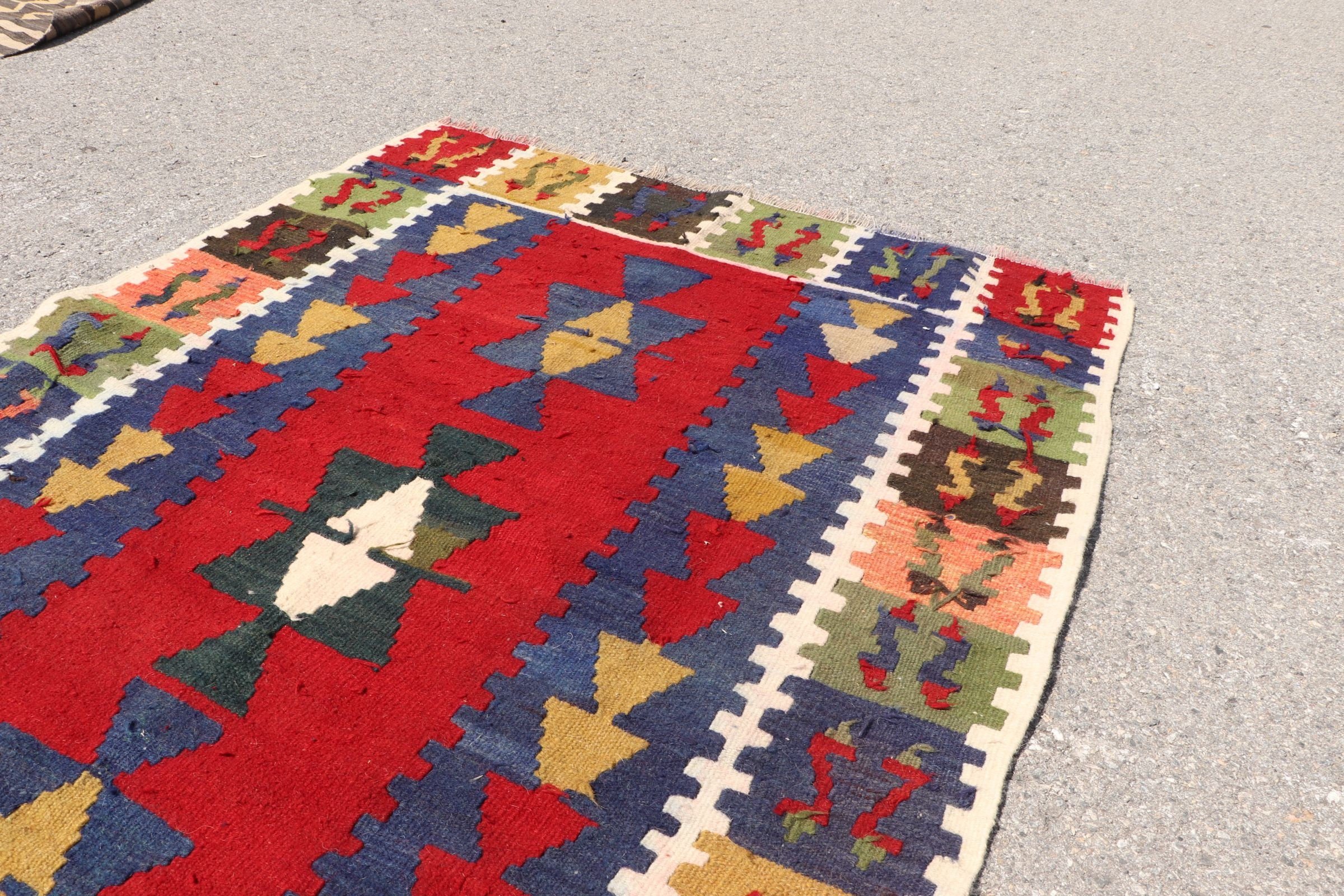 Kabile Halıları, 3,6x4,9 ft Accent Halı, Vintage Halı, Havalı Halı, Kilim, Fas Halısı, Kırmızı Oryantal Halı, Yatak Odası Halısı, Mutfak Halıları, Türk Halısı