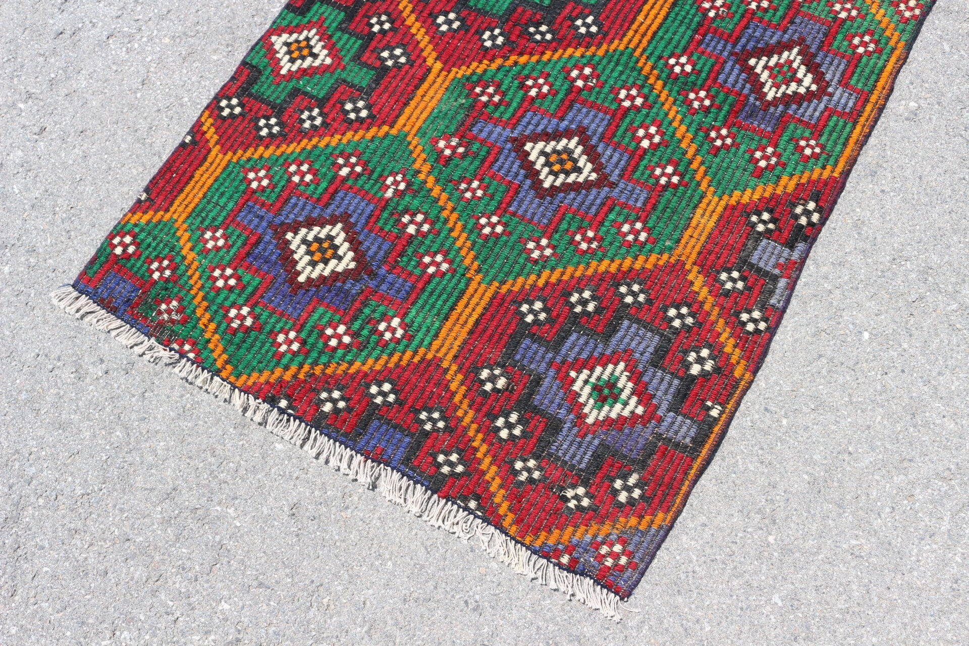 Soyut Halı, Kilim, Mutfak Halısı, Araba Paspas Halısı, 2.9x4.4 ft Küçük Halı, Türk Halısı, Çocuk Halısı, Fas Halısı, Kırmızı Fas Halısı, Vintage Halı