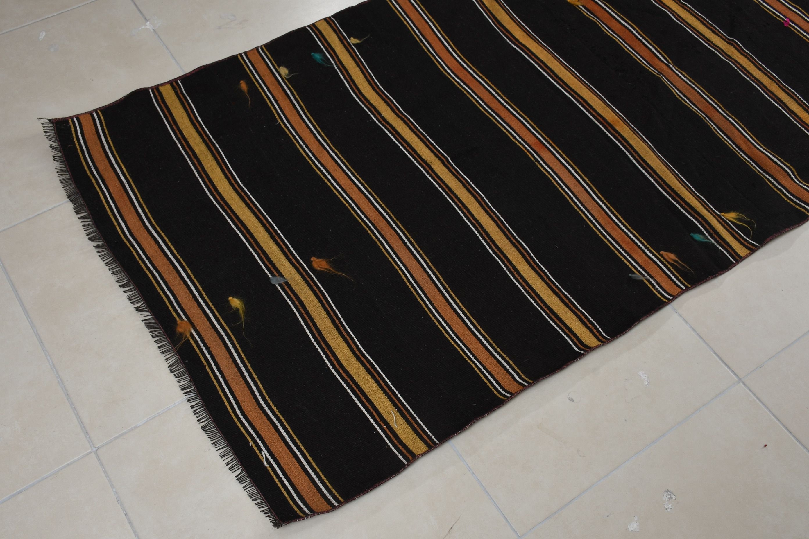 Fas Halısı, Giriş Halısı, Eski Halı, Kilim, 3,2x7,1 ft Aksan Halısı, Vintage Halılar, Kahverengi Yatak Odası Halısı, Yer Halıları, Türk Halıları, Çocuk Odası Halıları