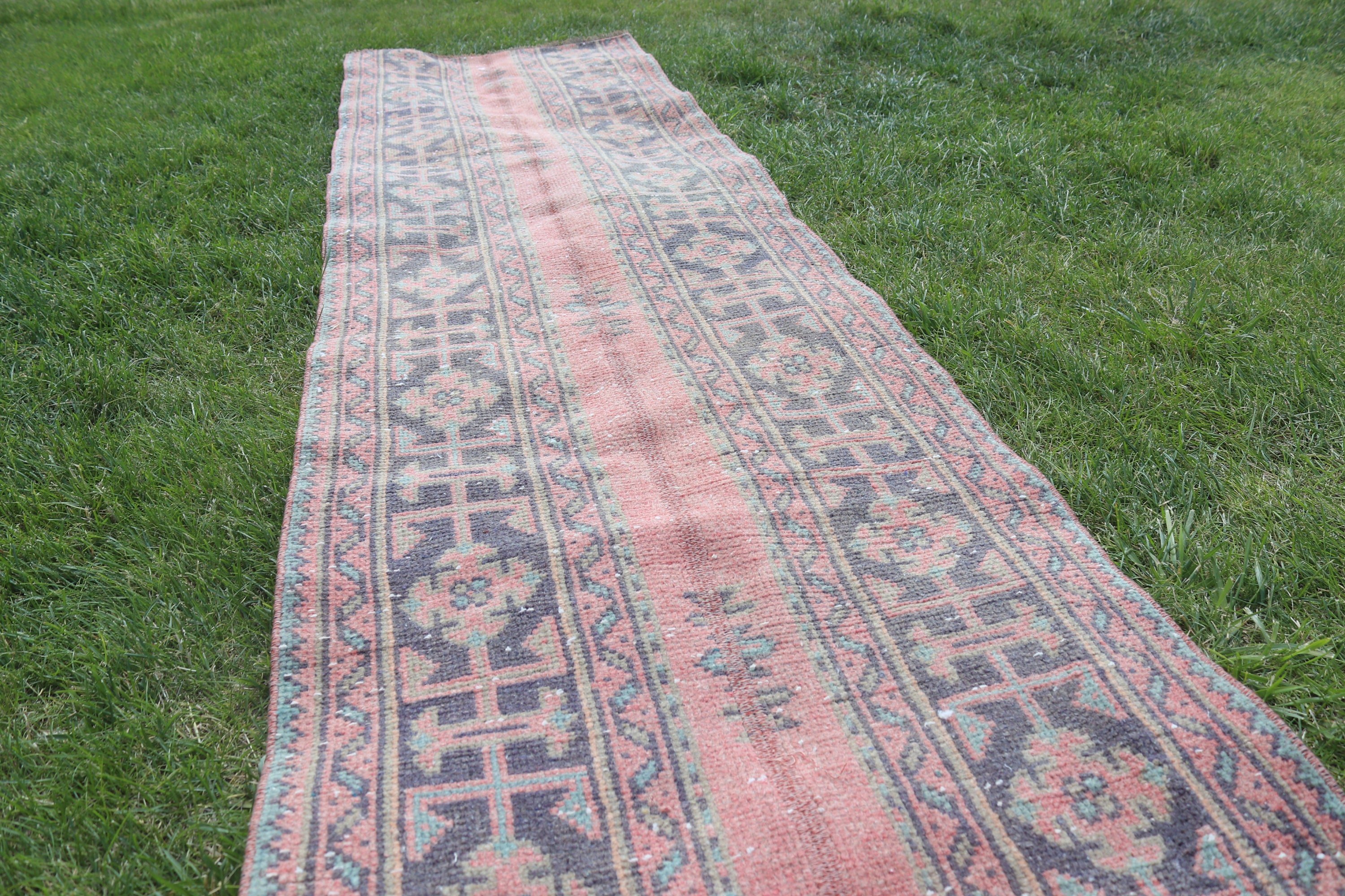 Koridor Halıları, Oushak Halı, Estetik Halılar, Açıklama Halıları, 2,1x8,3 ft Koşucu Halısı, Merdiven Halıları, Turuncu Boho Halısı, Türk Halısı, Vintage Halı