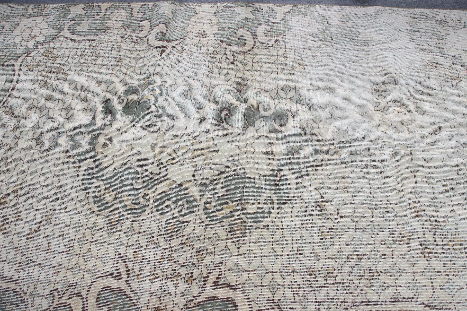 Vintage Halı, 4,7x8,2 ft Alan Halısı, Yer Halıları, Yer Halısı, Mutfak Halıları, Çocuk Halısı, Bej Oryantal Halılar, Oturma Odası Halısı, Türk Halısı