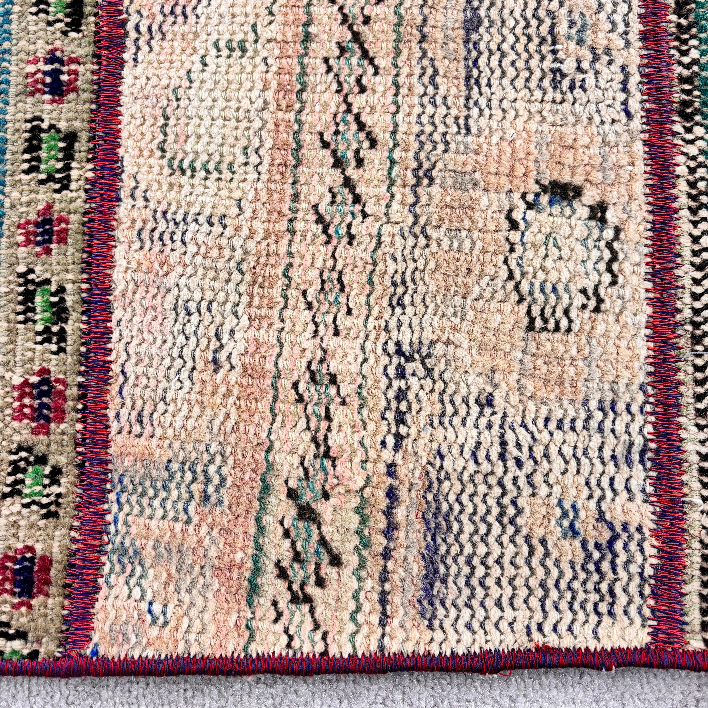 Vintage Rug, Anatolian Rugs, 2x5 ft Small Rugs, Turkish Rugs, Blue Anatolian Rugs, Office Rug, Entry Rugs, Oriental Rug, Bathroom Rug