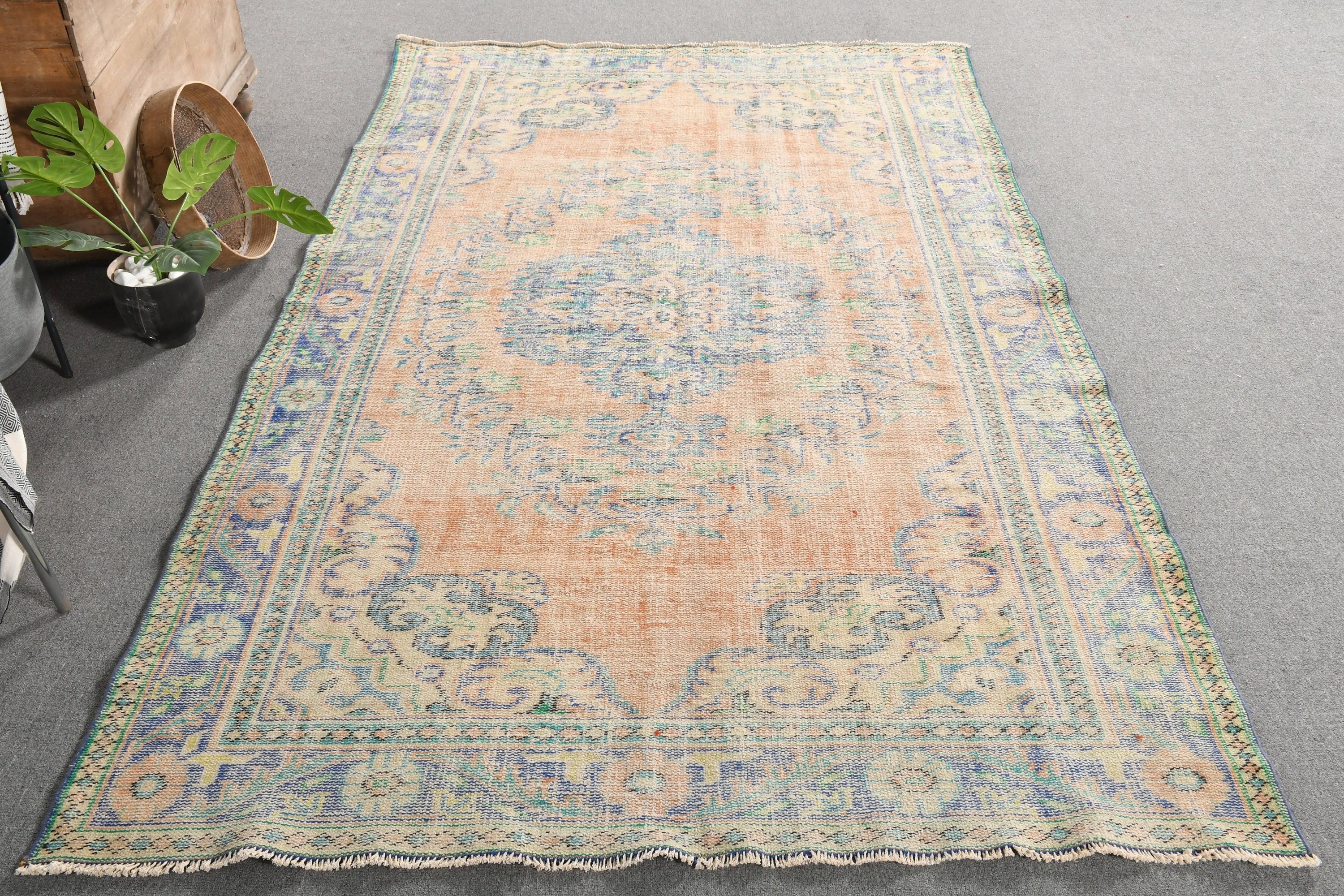 Bohem Halısı, Türk Halıları, Harika Halılar, Vintage Halılar, Oturma Odası Halısı, 5.6x9.5 ft Büyük Halı, Yatak Odası Halısı, Mutfak Halısı, Mor Anadolu Halısı