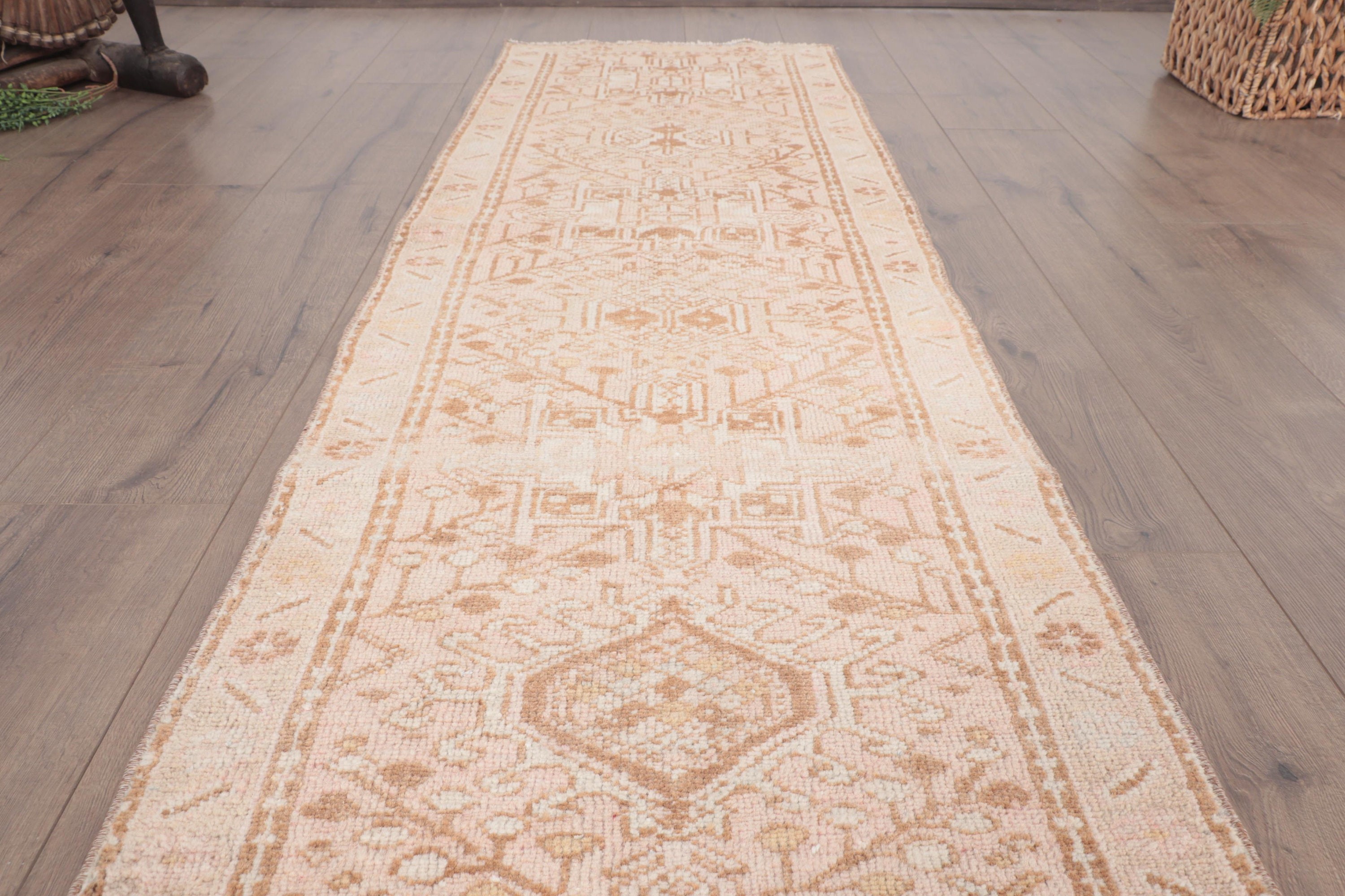 Boho Halıları, Türk Halıları, Bej Antika Halılar, 2x6 ft Runner Halısı, Lüks Halı, Antika Halı, Koridor Halıları, Beni Ourain Runner Halıları, Vintage Halı