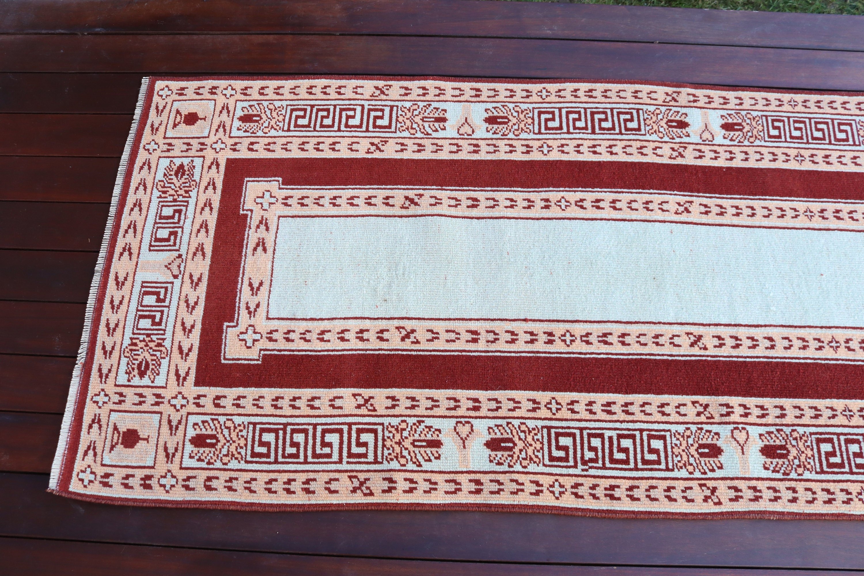 2.5x9.3 ft Runner Halıları, Modern Halılar, Yer Halısı, Türk Halısı, Kırmızı Soğuk Halılar, Vintage Runner Halısı, Yatak Odası Halıları, Uzun Yolluk Halısı, Vintage Halılar