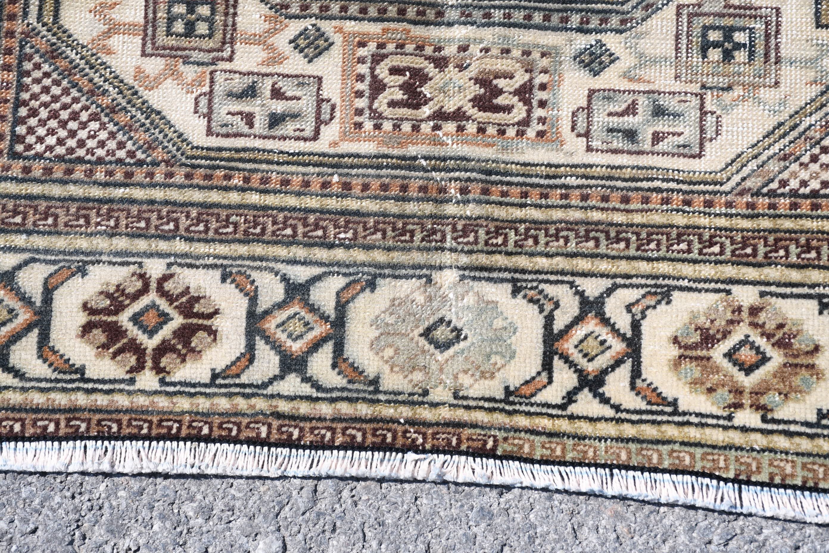 Türk Halıları, 6.6x9.2 ft Büyük Halı, Vintage Halılar, Salon Halısı, Yemek Odası Halısı, Yeşil Oushak Halısı, Özel Halı, Anadolu Halısı, Oushak Halısı