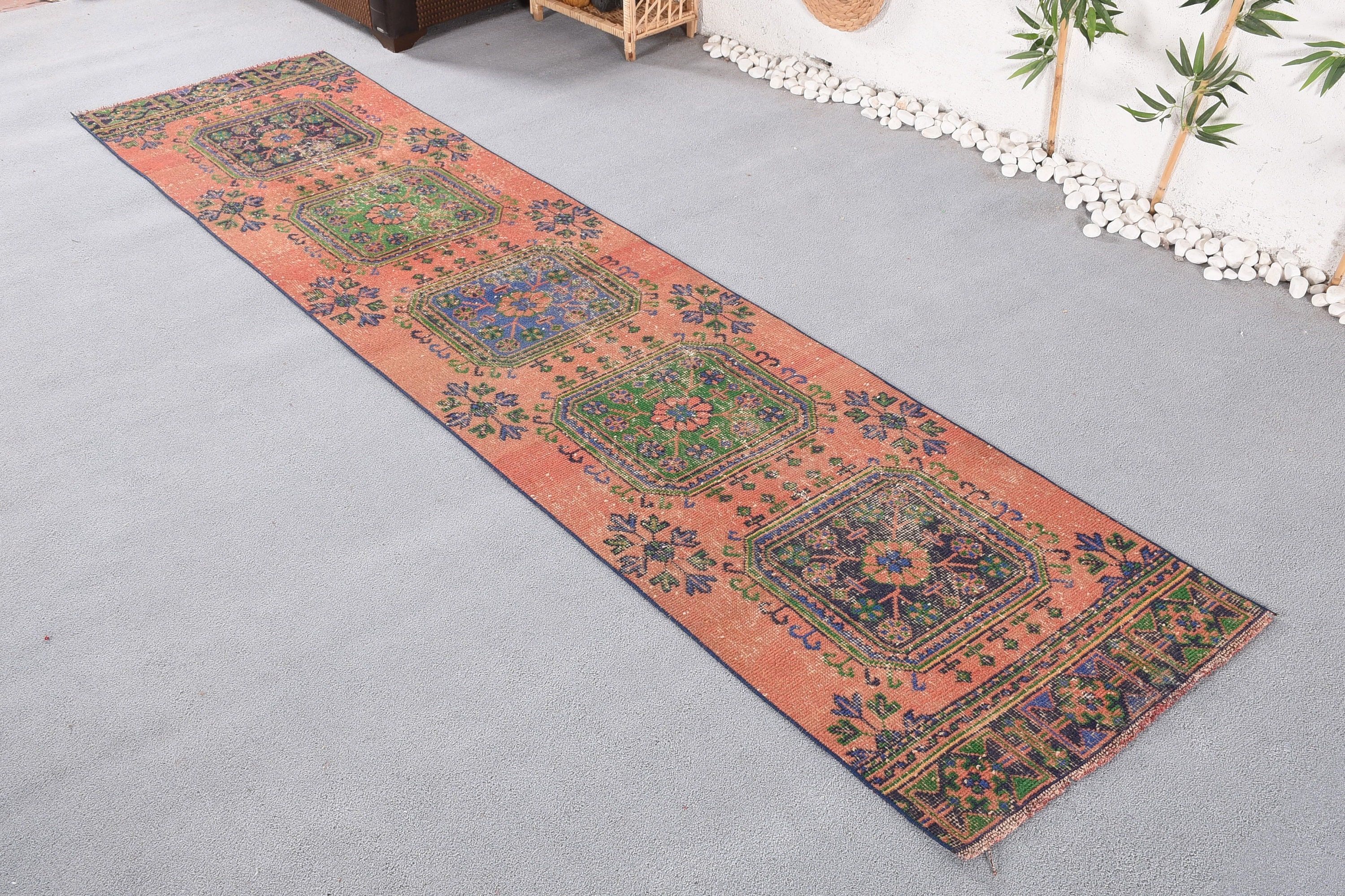 Merdiven Halıları, Oryantal Halı, Oushak Halı, Kırmızı Yün Halılar, Vintage Halı, Türk Halısı, Koridor Halısı, 2,6x10,7 ft Runner Halıları, Mutfak Halıları