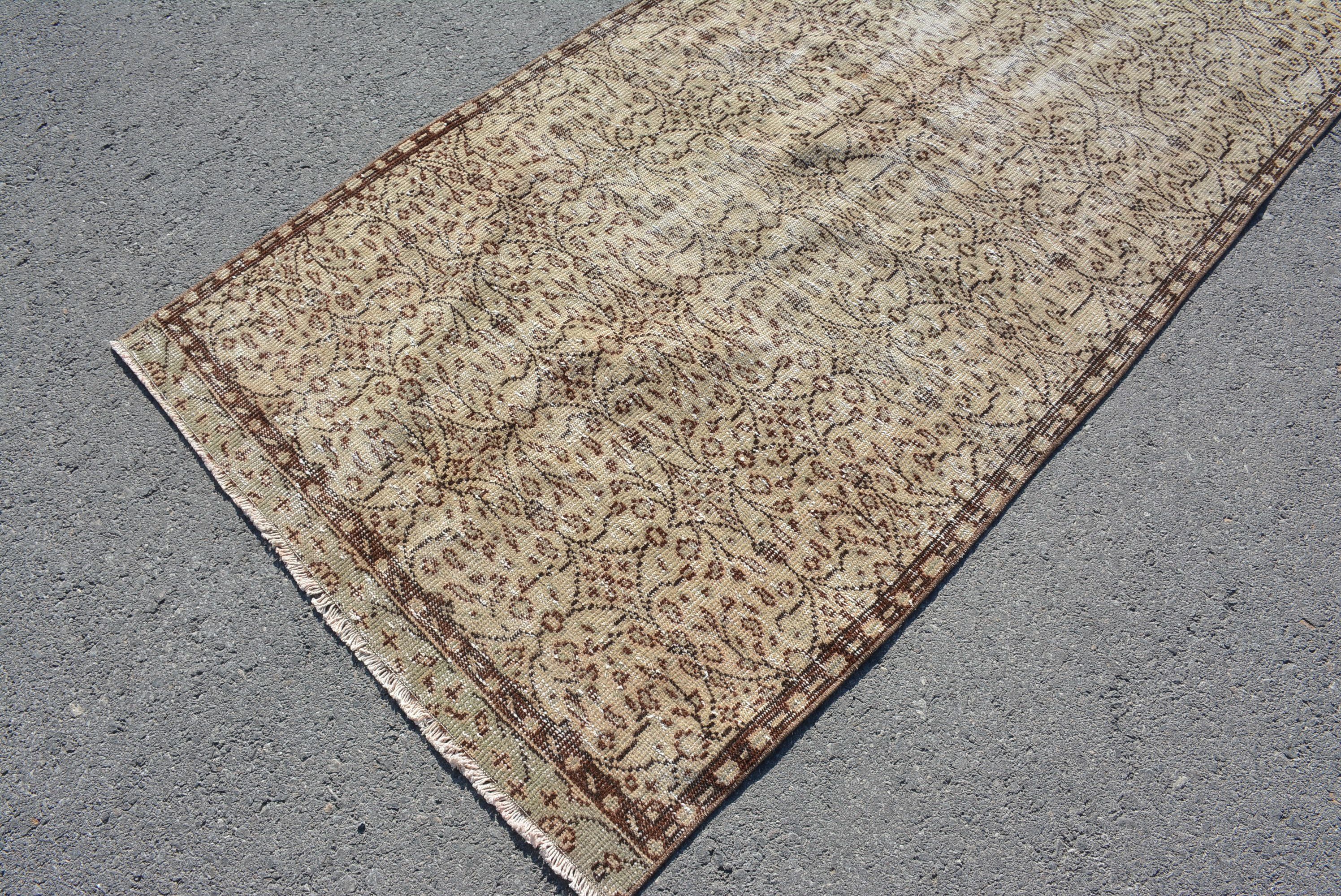 Kitchen Rugs, Rugs for Kitchen, Boho Rug, Colorful Rug, 3.6x7.7 ft Area Rug, Indoor Rug, Vintage Rug, Cute Rug, Cool Rug, Turkish Rugs