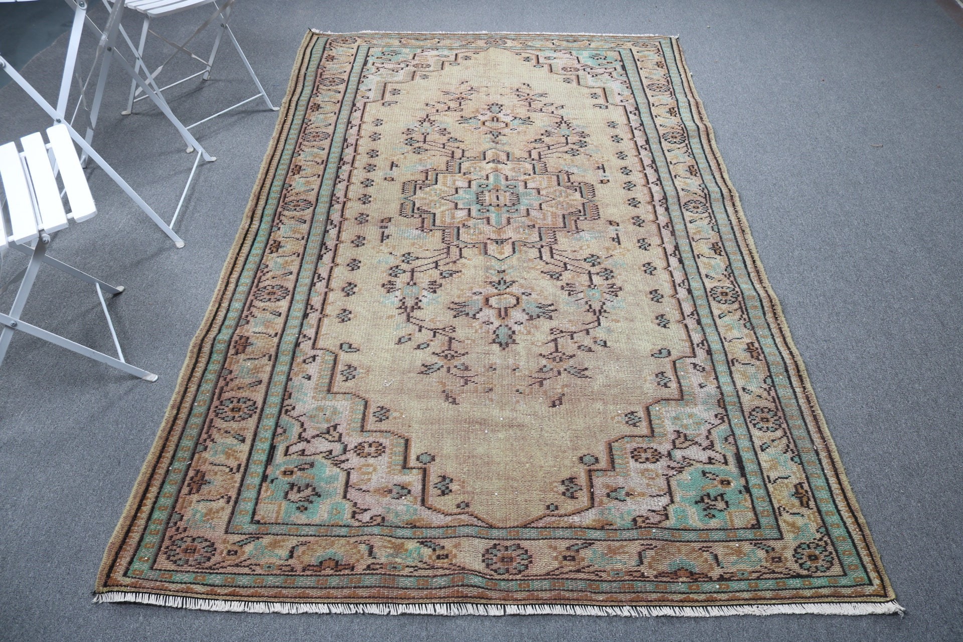 Mutfak Halısı, Yatak Odası Halısı, 4,9x8,4 ft Büyük Halılar, Yün Halılar, Kırmızı Açıklama Halıları, Vintage Halı, Türk Halıları, Kabile Halıları, Büyük Vintage Halı