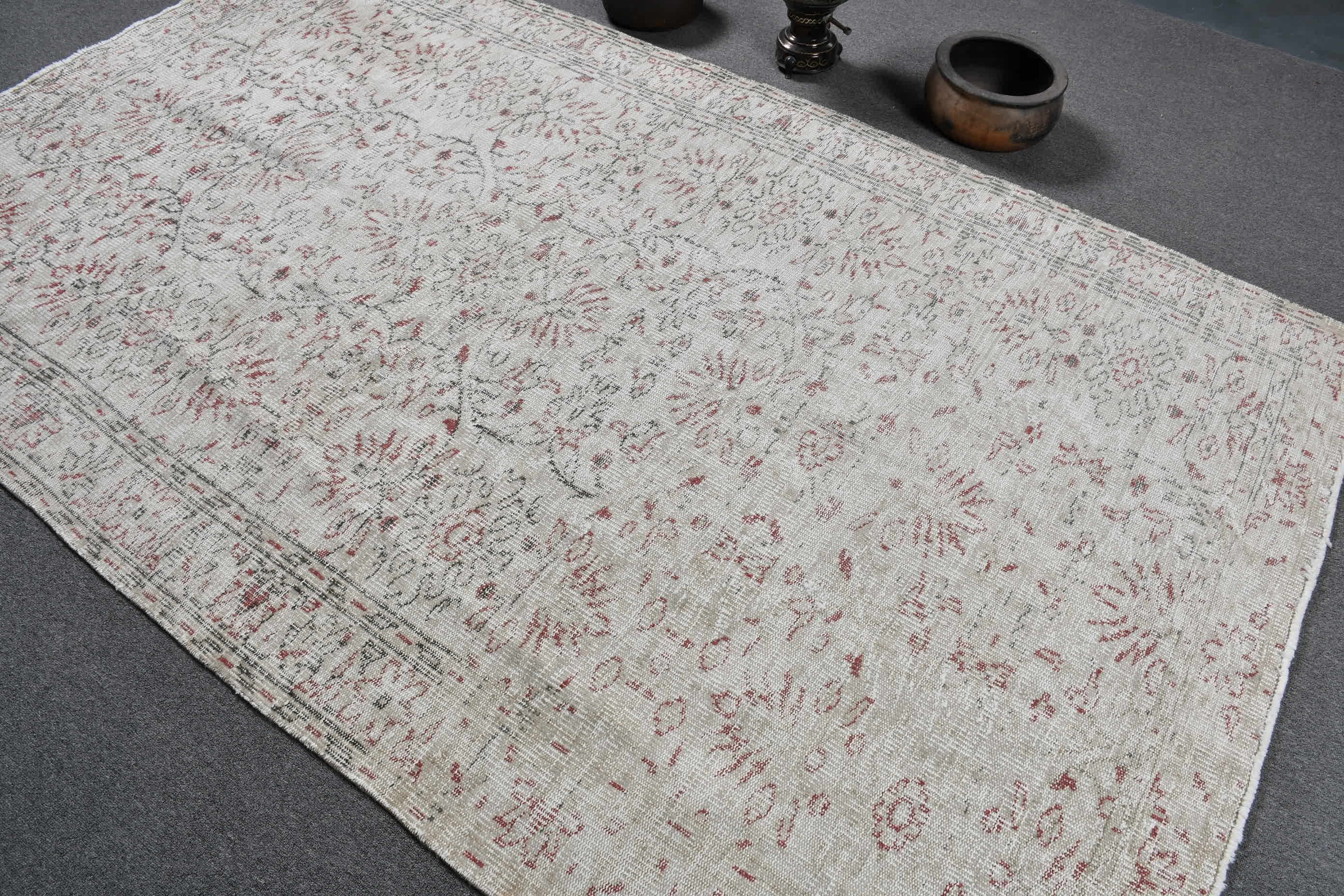 Living Room Rug, Kitchen Rugs, Salon Rug, Rugs for Salon, Beige Moroccan Rug, Turkish Rugs, 5.4x9 ft Large Rug, Vintage Rugs, Cool Rugs