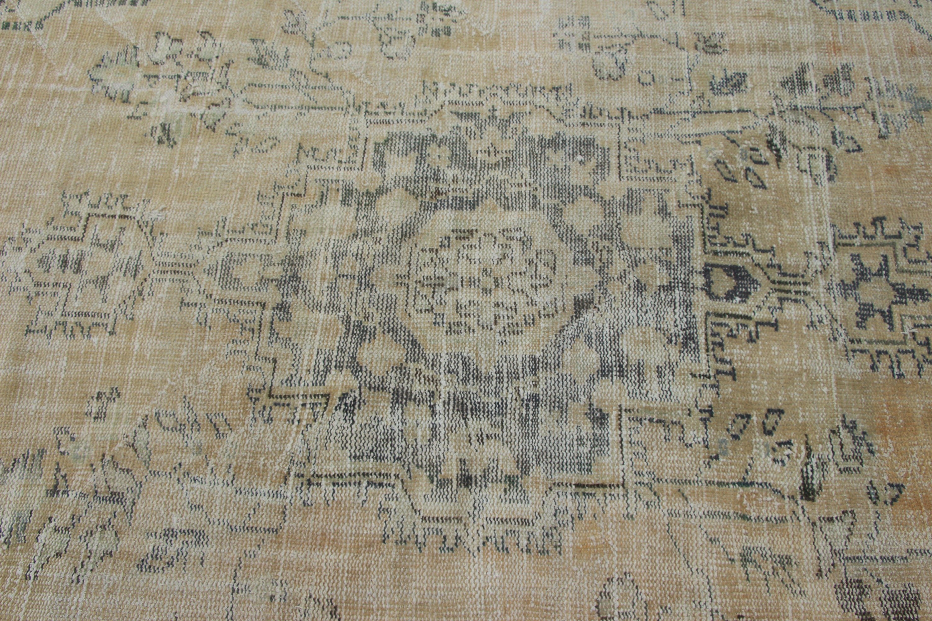 Vintage Decor Rugs, Bedroom Rug, Rugs for Area, Beige Antique Rug, 3.7x8.2 ft Area Rug, Turkish Rug, Vintage Rug, Floor Rugs, Designer Rugs