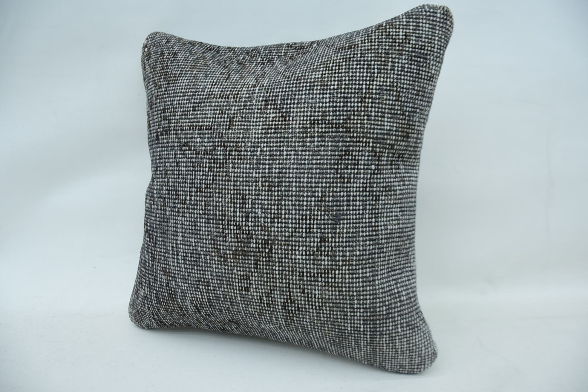 Turkish Pillow, Personalized Gift Pillow Cushion Case, Vintage Pillow, 16"x16" Blue Pillow Case, Vintage Kilim Throw Pillow
