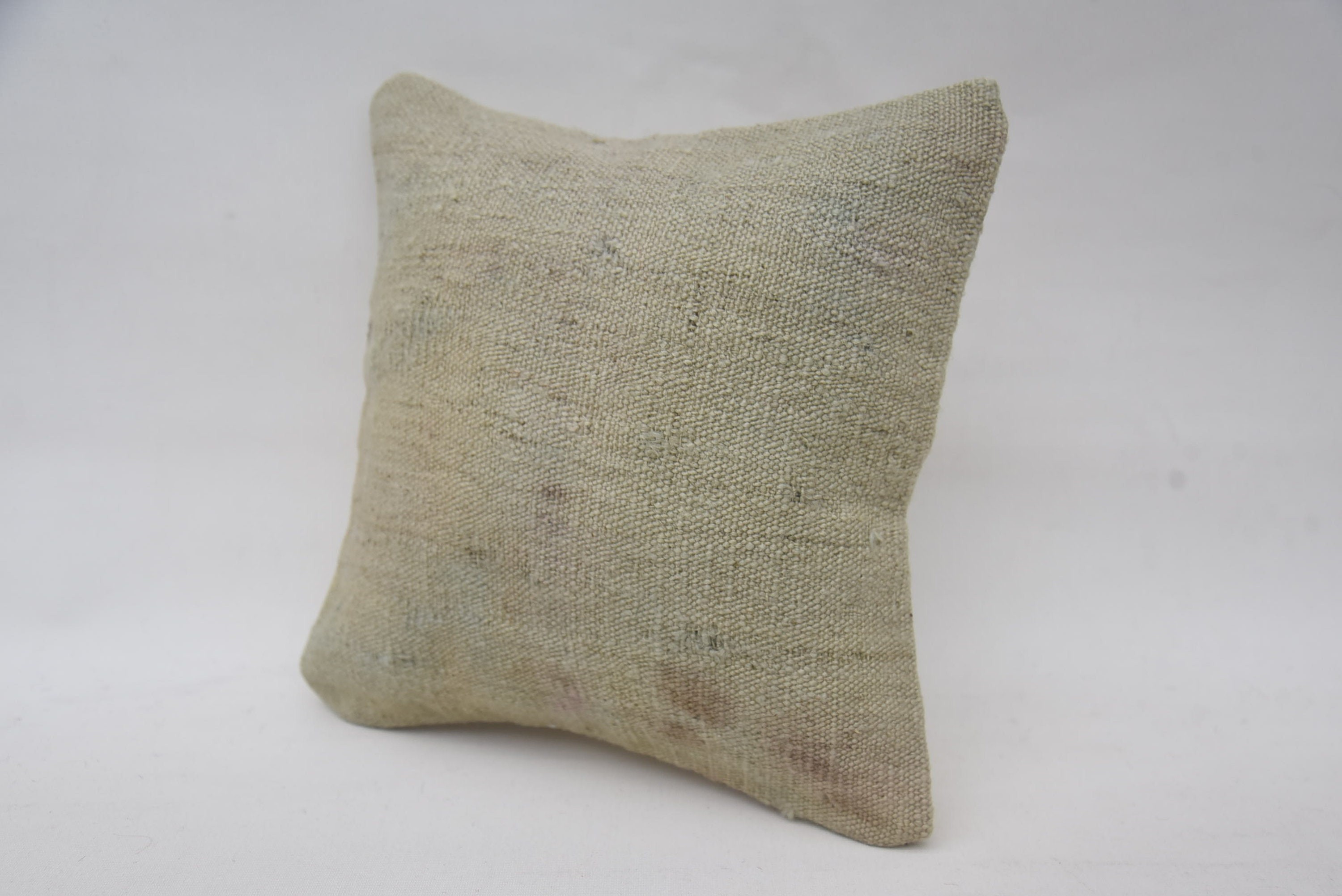 12"x12" Beige Pillow, Cotton Cushion Case, Turkish Corner Pillow Sham, Gift Pillow, Kilim Cushion Sham, Kilim Pillow Cover