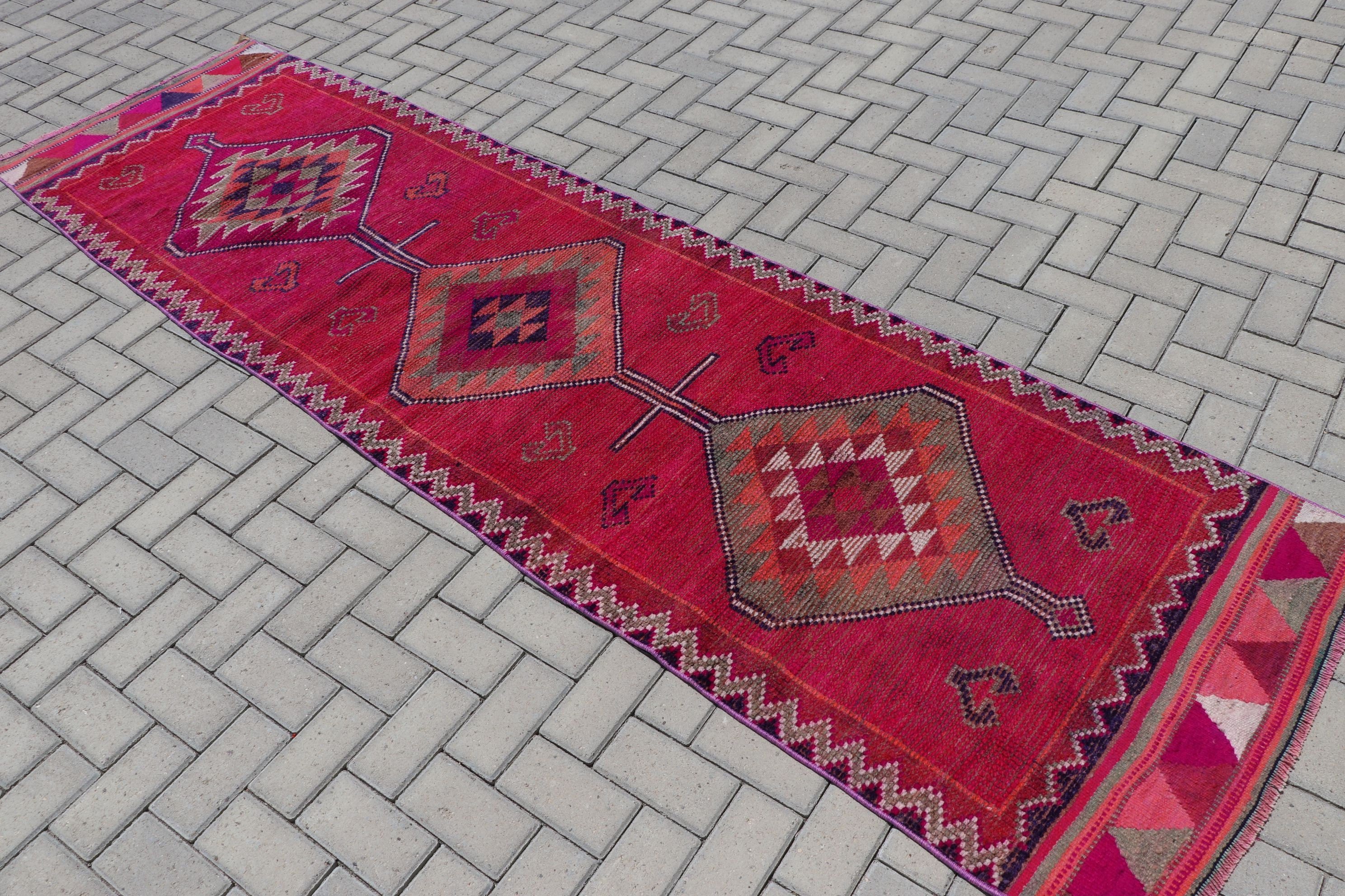 Moroccan Rugs, Pink Cool Rug, Home Decor Rug, 3x7 ft Accent Rug, Nursery Rug, Entry Rugs, Vintage Rug, Turkish Rug, Rugs for Entry, Old Rug