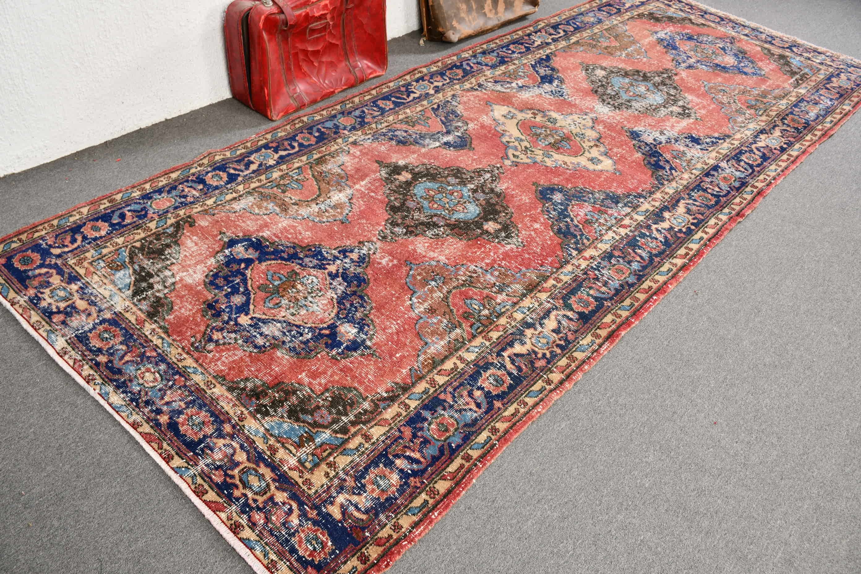 Ev Dekor Halısı, Kırmızı Antika Halılar, Vintage Halı, Runner Halıları, 4.8x12.1 ft Runner Halıları, Mutfak Halıları, Merdiven Halısı, Türk Halıları, Oushak Halısı