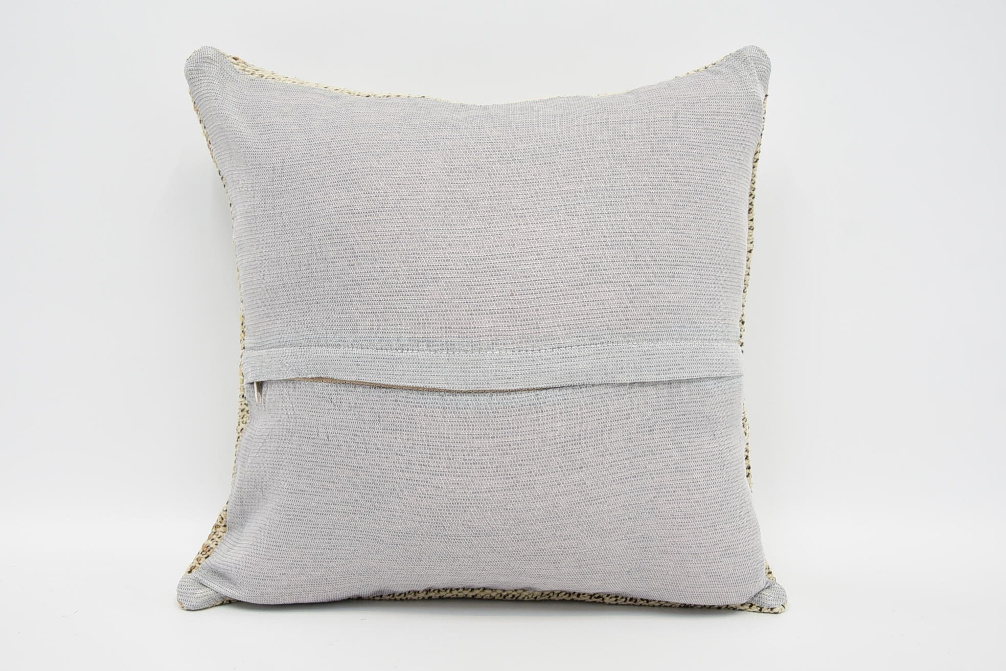 Boho Pillow Sham Cover, Antique Pillows, Boho Pillow, 16"x16" Beige Cushion Case, Retro Cushion Cover, Pet Cushion, Anatolian Pillow Case