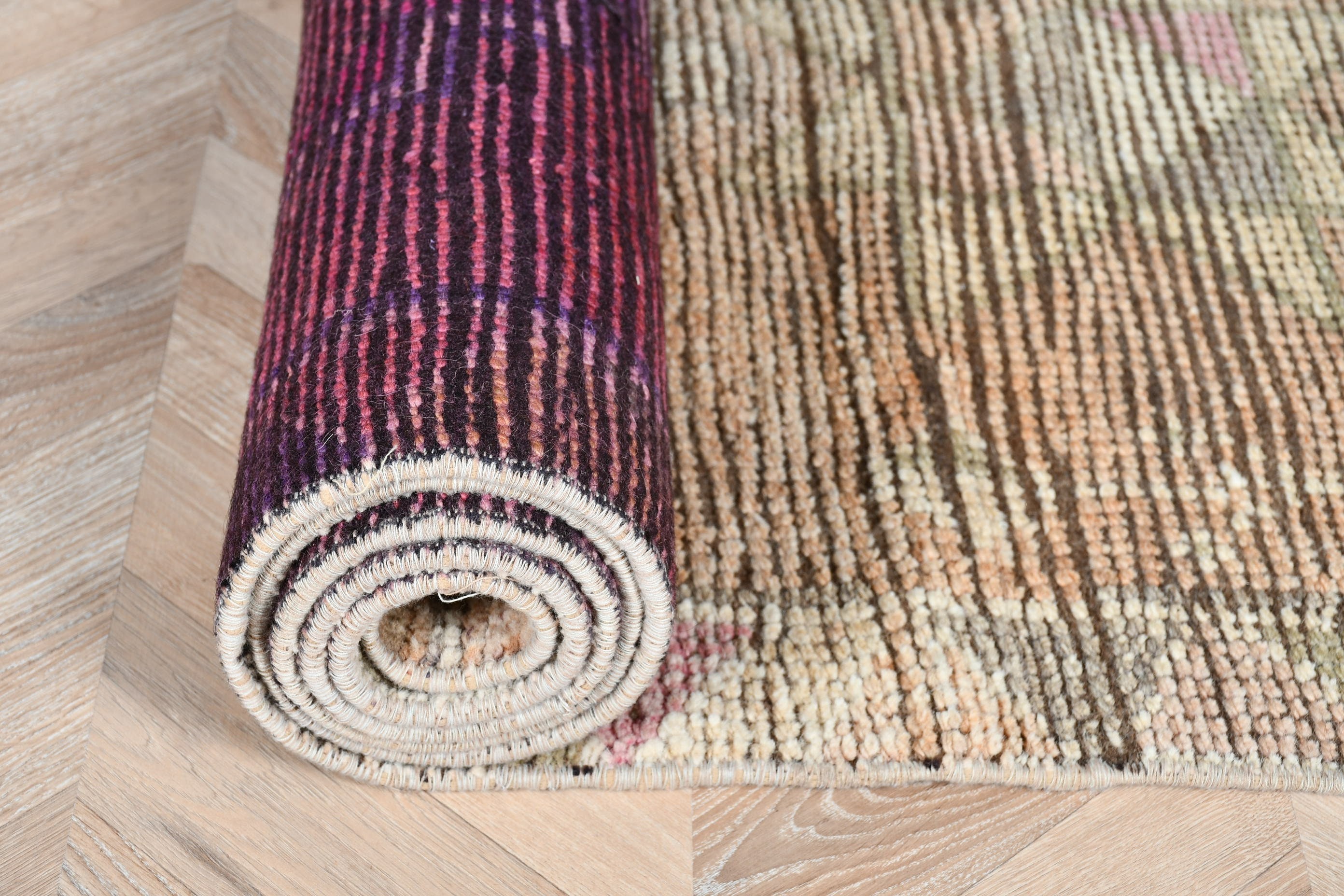 Handwoven Rugs, Stair Rug, Vintage Rug, Kitchen Rug, Rugs for Runner, Cool Rug, Pink Bedroom Rugs, Turkish Rug, 2.6x11.3 ft Runner Rug