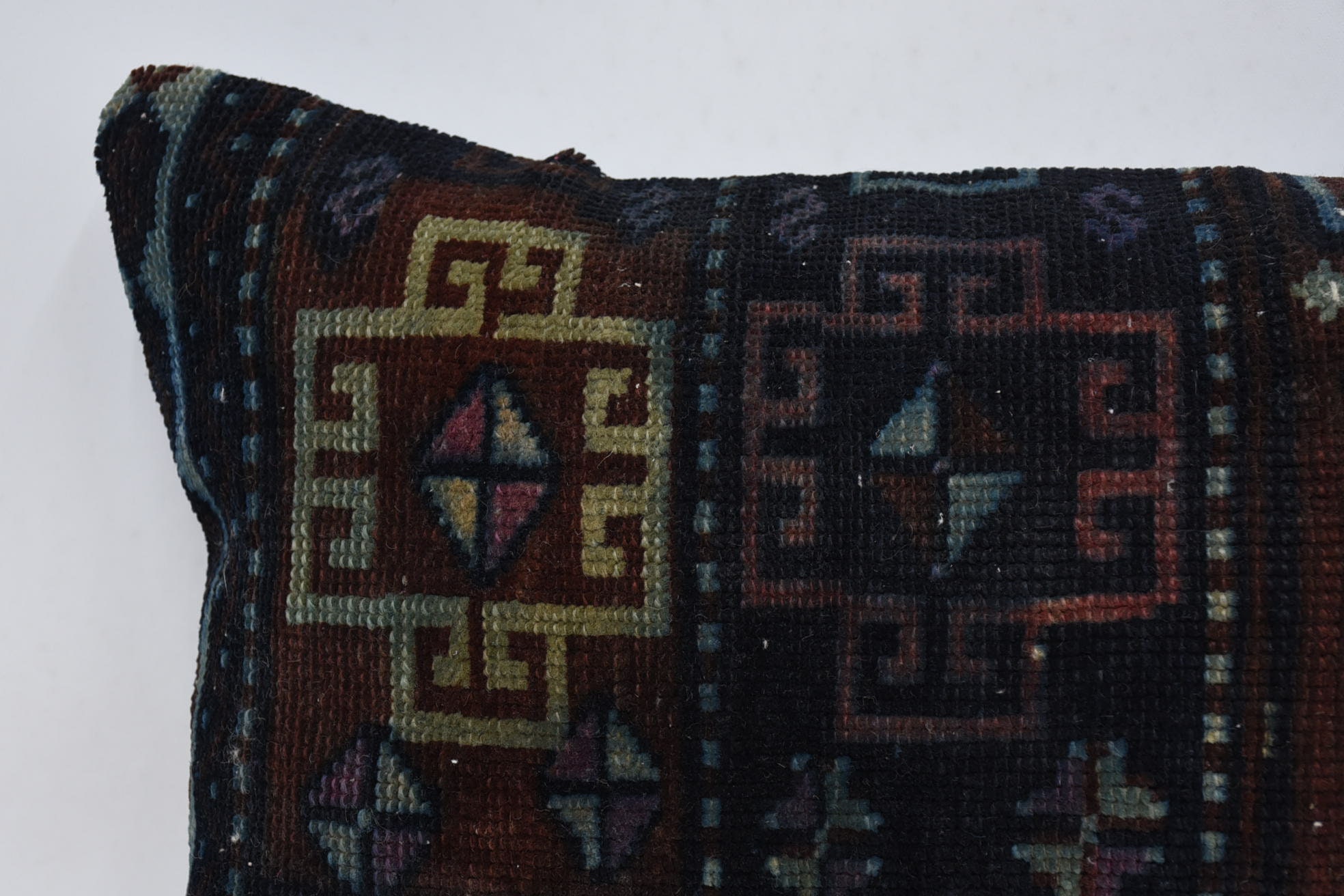 Turkish Pillow, Wholesale Pillow, 16"x24" Blue Cushion, Interior Designer Pillow, Boho Pillow Sham Cover, Patio Pillow Sham