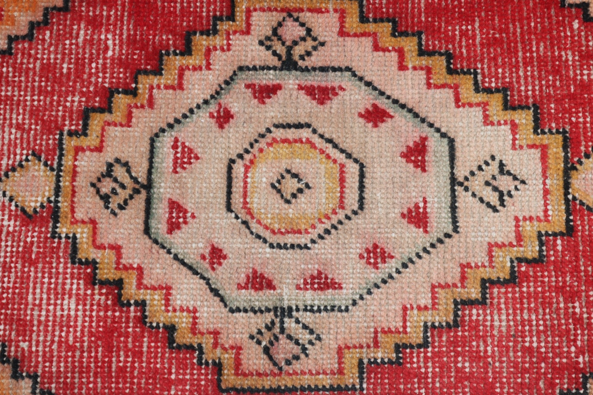 Yer Halıları, Kırmızı El Dokuma Halı, Ofis Halıları, Vintage Halılar, Duvara Asılı Halı, 1.2x2.5 ft Küçük Halılar, Boho Halı, Türk Halıları, Mutfak Halıları