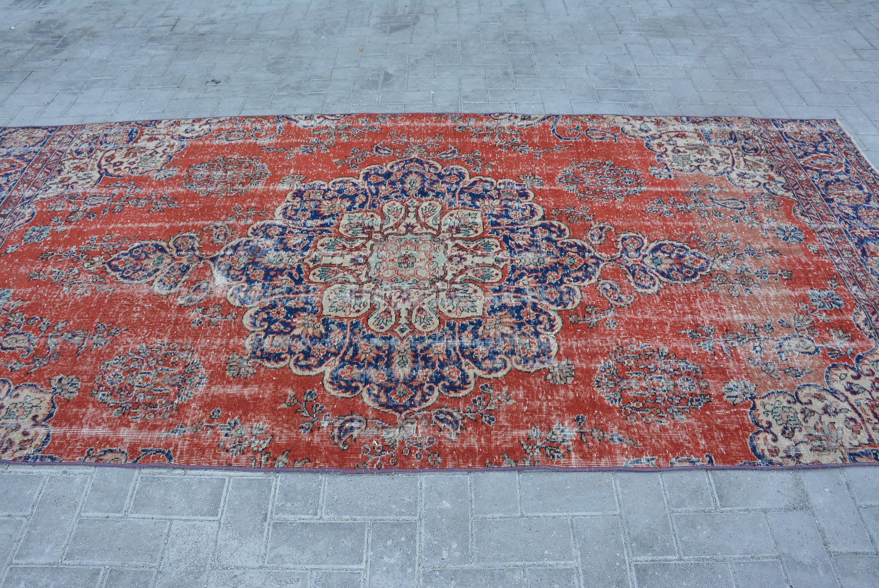 Living Room Rug, Rugs for Salon, Floor Rug, Dining Room Rug, Vintage Rugs, Cute Rug, 4.7x10.6 ft Large Rug, Oriental Rug, Turkish Rug
