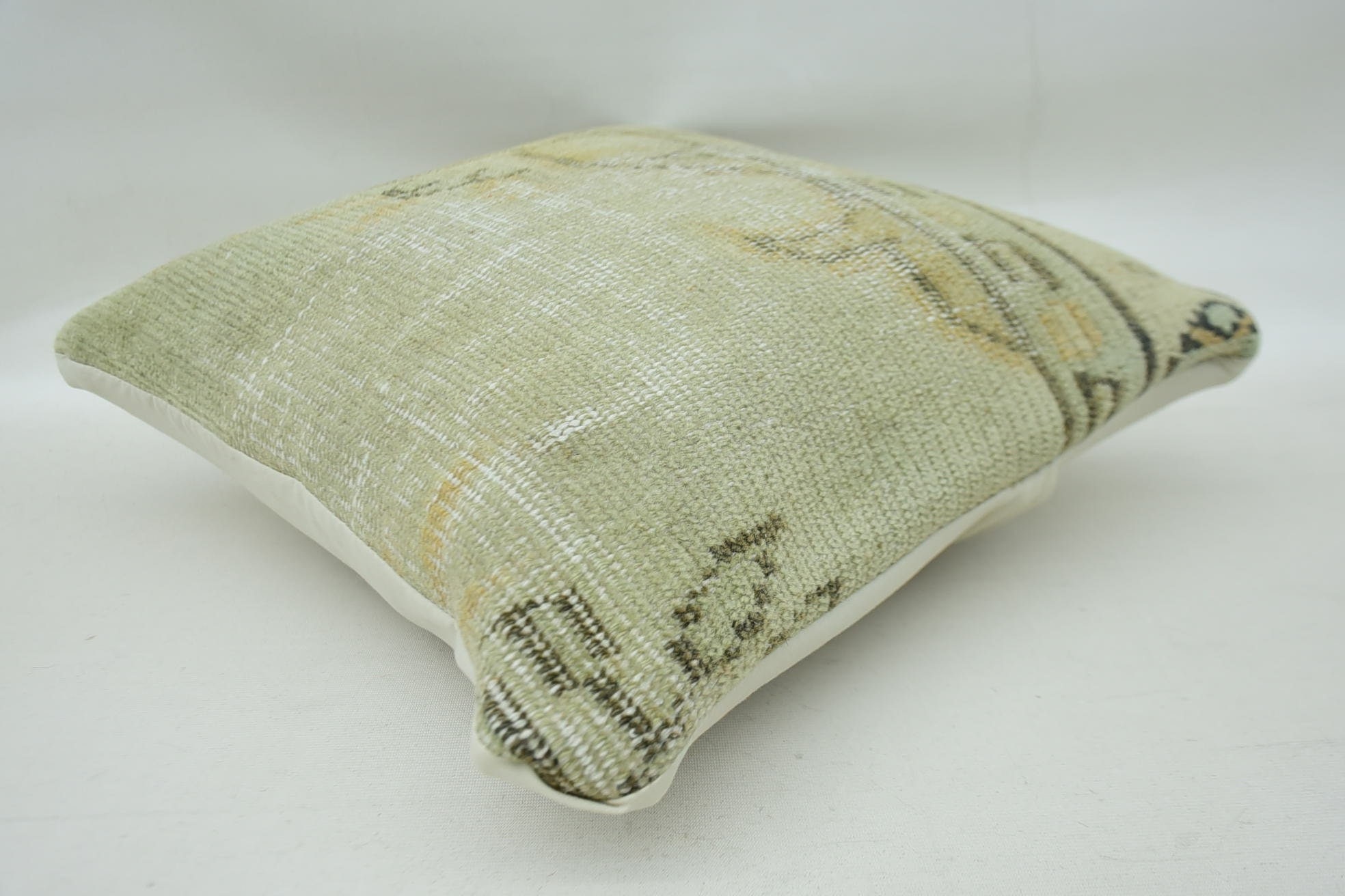 16"x16" Beige Pillow Sham, Kilim Pillow Cover, Natural Pillow Case, Pillow for Sofa, Boho Throw Pillow Cover, Kilim Cushion Sham