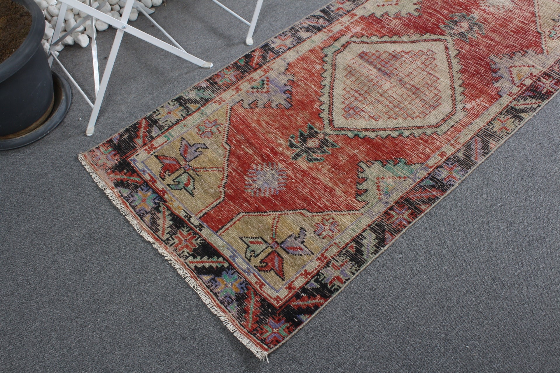 Turkish Rug, Vintage Rug, Rugs for Entry, Cool Rug, Old Rug, Red Oriental Rugs, Nursery Rug, Entry Rug, 2.6x5.6 ft Small Rug