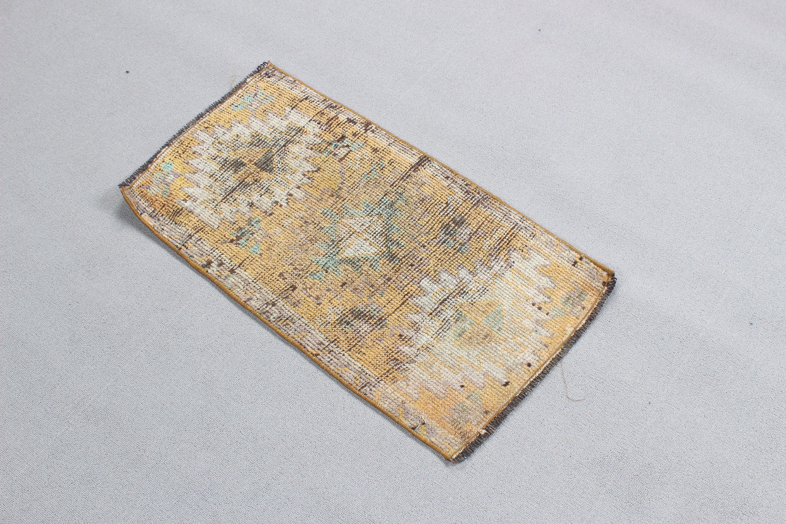 Kitchen Rug, 1.4x2.6 ft Small Rugs, Turkish Rugs, Bronze Modern Rug, Vintage Rugs, Modern Rugs, Modern Bath Mat Rug, Bath Rugs, Bedroom Rug