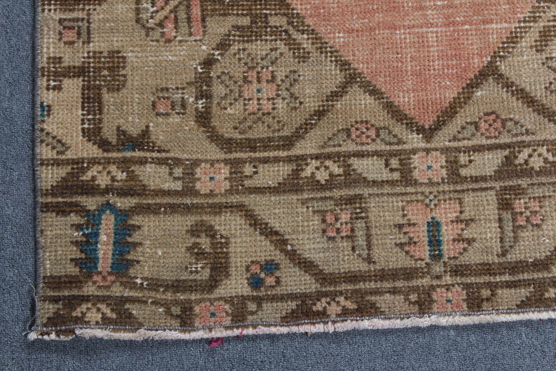 3x9.2 ft Runner Halı, Sevimli Halı, Koridor Halısı, Ofis Halısı, Türk Halıları, Vintage Halı, Runner Halıları, Yün Halı, Kırmızı Mutfak Halısı, Antika Halılar