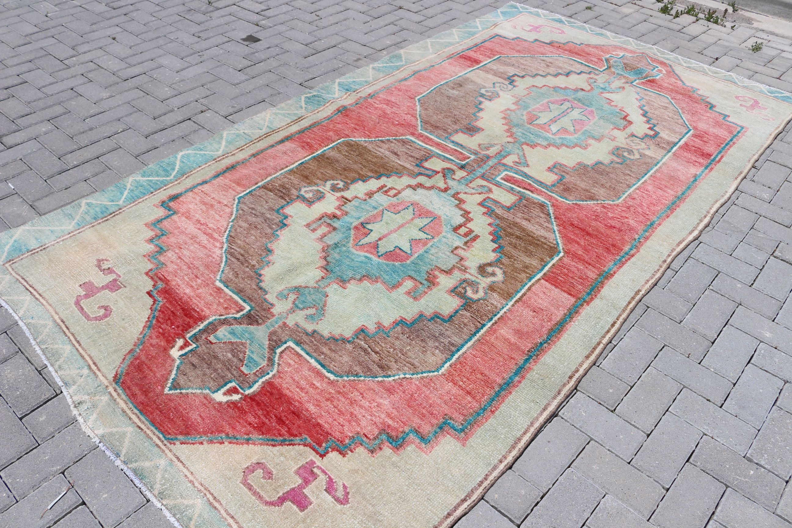 Home Decor Rug, Vintage Rug, 5.2x9.8 ft Large Rugs, Moroccan Rug, Living Room Rug, Dining Room Rugs, Turkish Rugs, Blue Antique Rugs