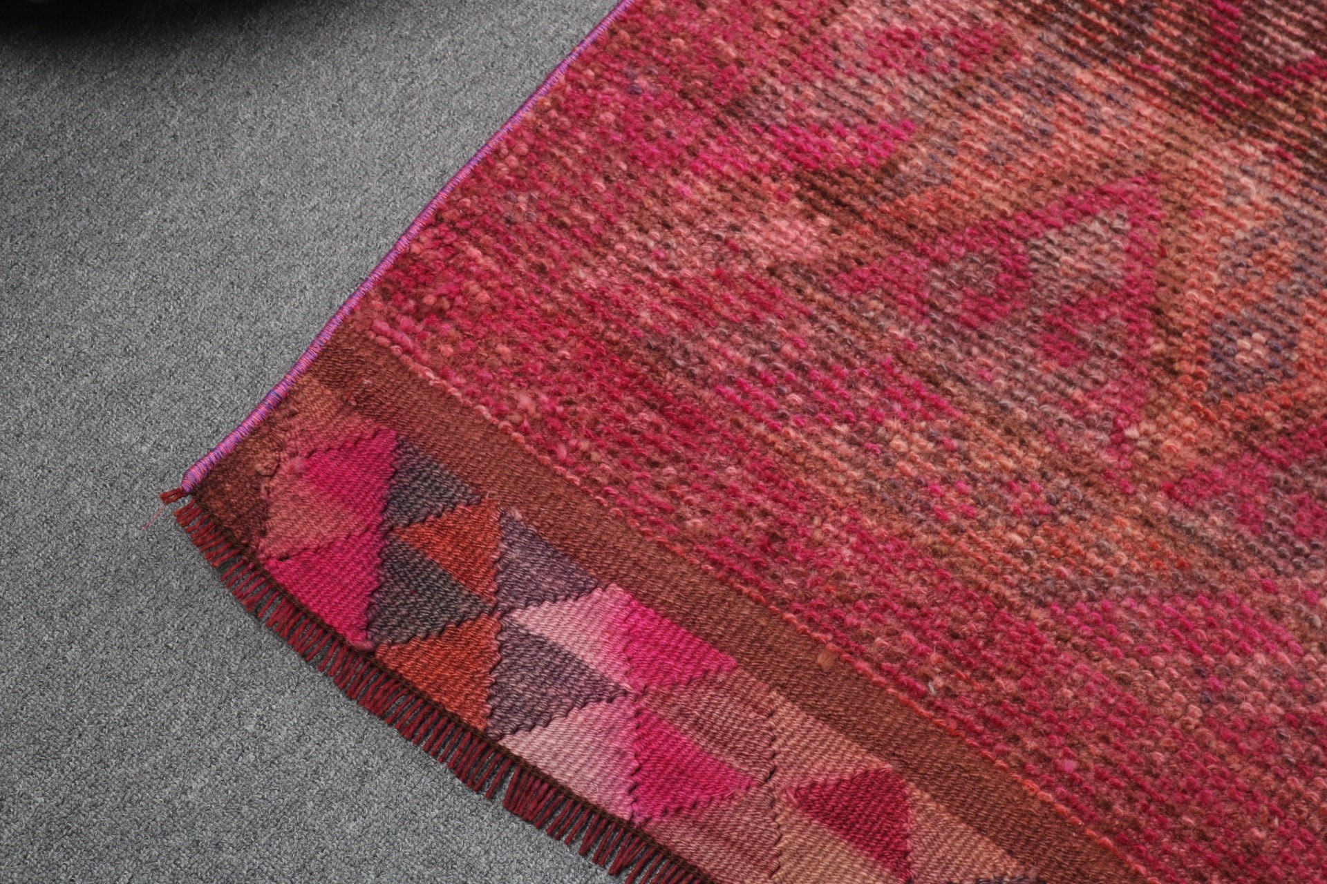 Moroccan Rugs, Kitchen Rug, Aztec Rugs, Vintage Rugs, Home Decor Rugs, Hallway Rug, Pink Moroccan Rug, 2.5x11.5 ft Runner Rug, Turkish Rug