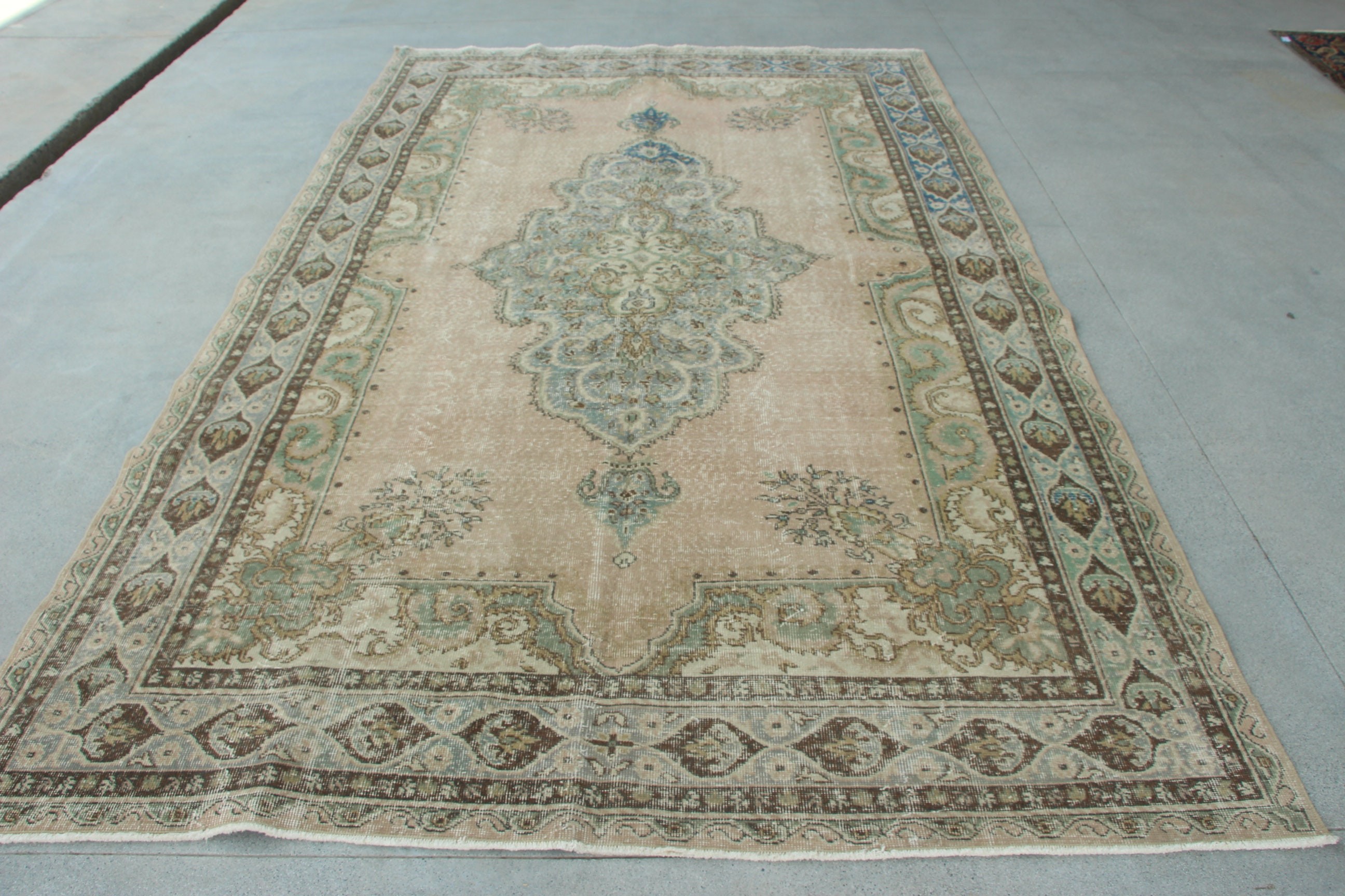 Vintage Rugs, Oversize Vintage Rugs, 6.6x11.2 ft Oversize Rug, Kitchen Rugs, Bronze Luxury Rug, Outdoor Rug, Statement Rugs, Turkish Rugs