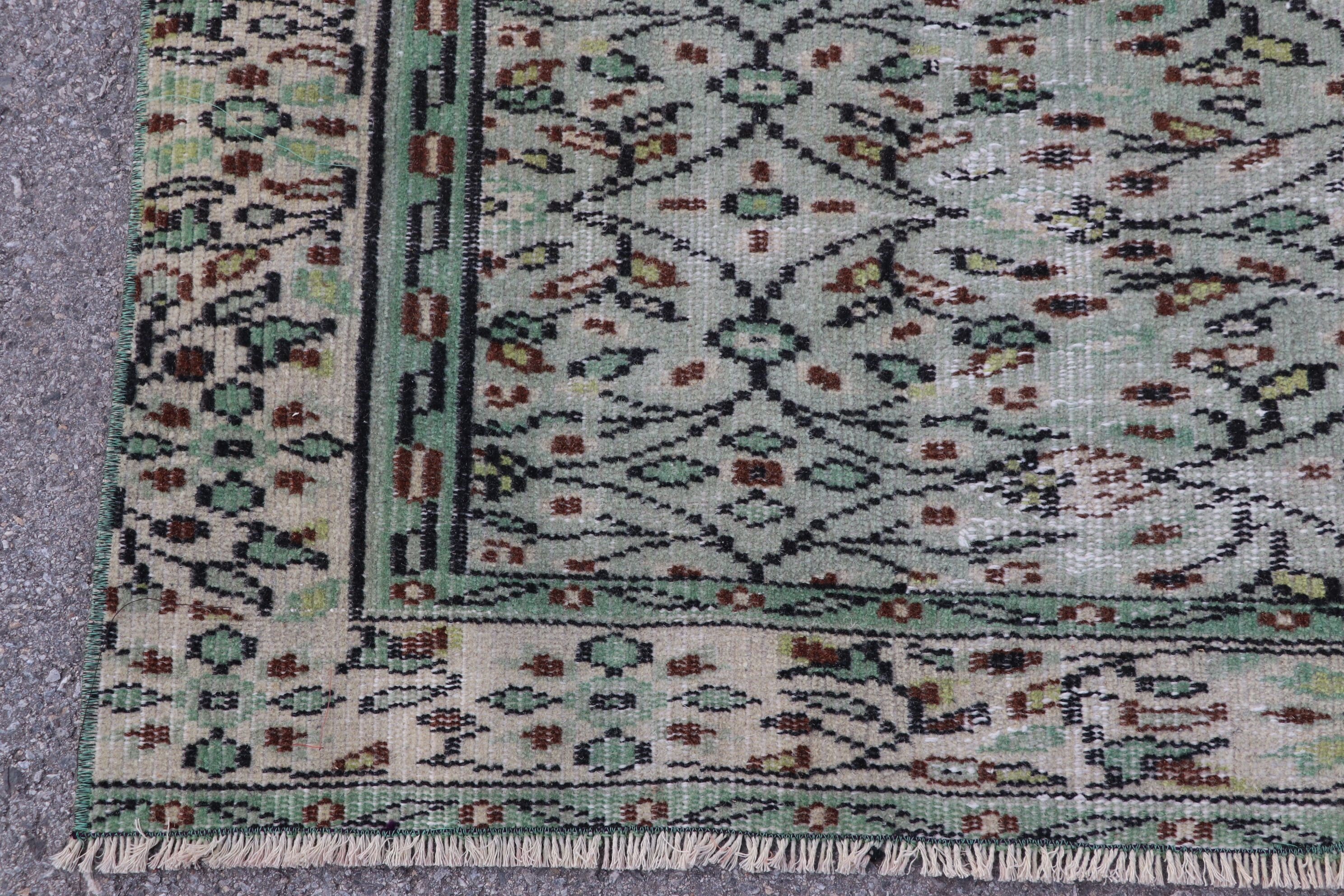 Green Moroccan Rug, Oushak Rug, 4.5x8.2 ft Area Rug, Rugs for Area, Living Room Rug, Turkish Rug, Bedroom Rugs, Antique Rug, Vintage Rugs