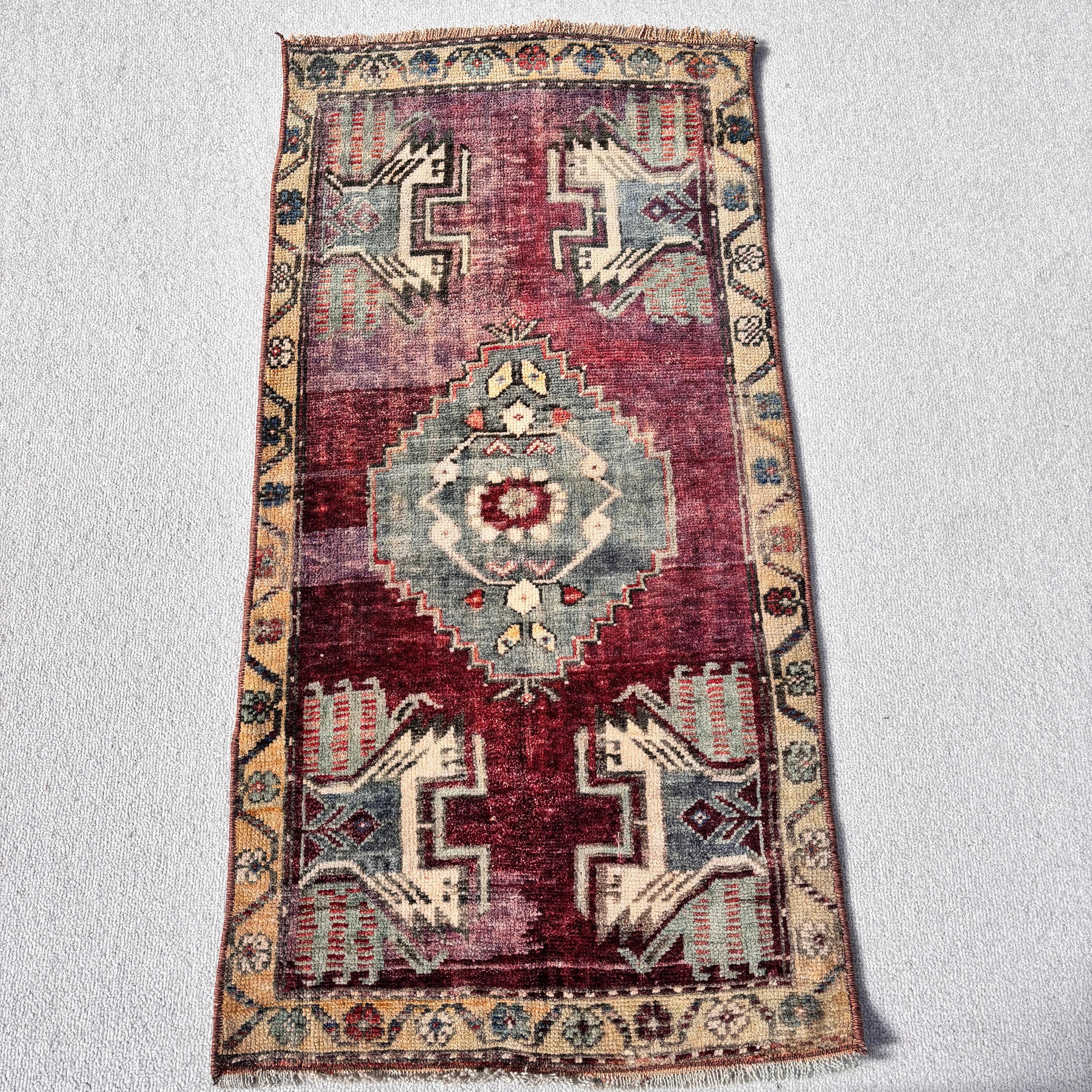 Aztek Halısı, Ev Dekor Halıları, Mor Zemin Halısı, Açıklama Halısı, Küçük Boho Halısı, 1.6x3.3 ft Küçük Halısı, Araba Paspas Halıları, Türk Halıları, Vintage Halılar