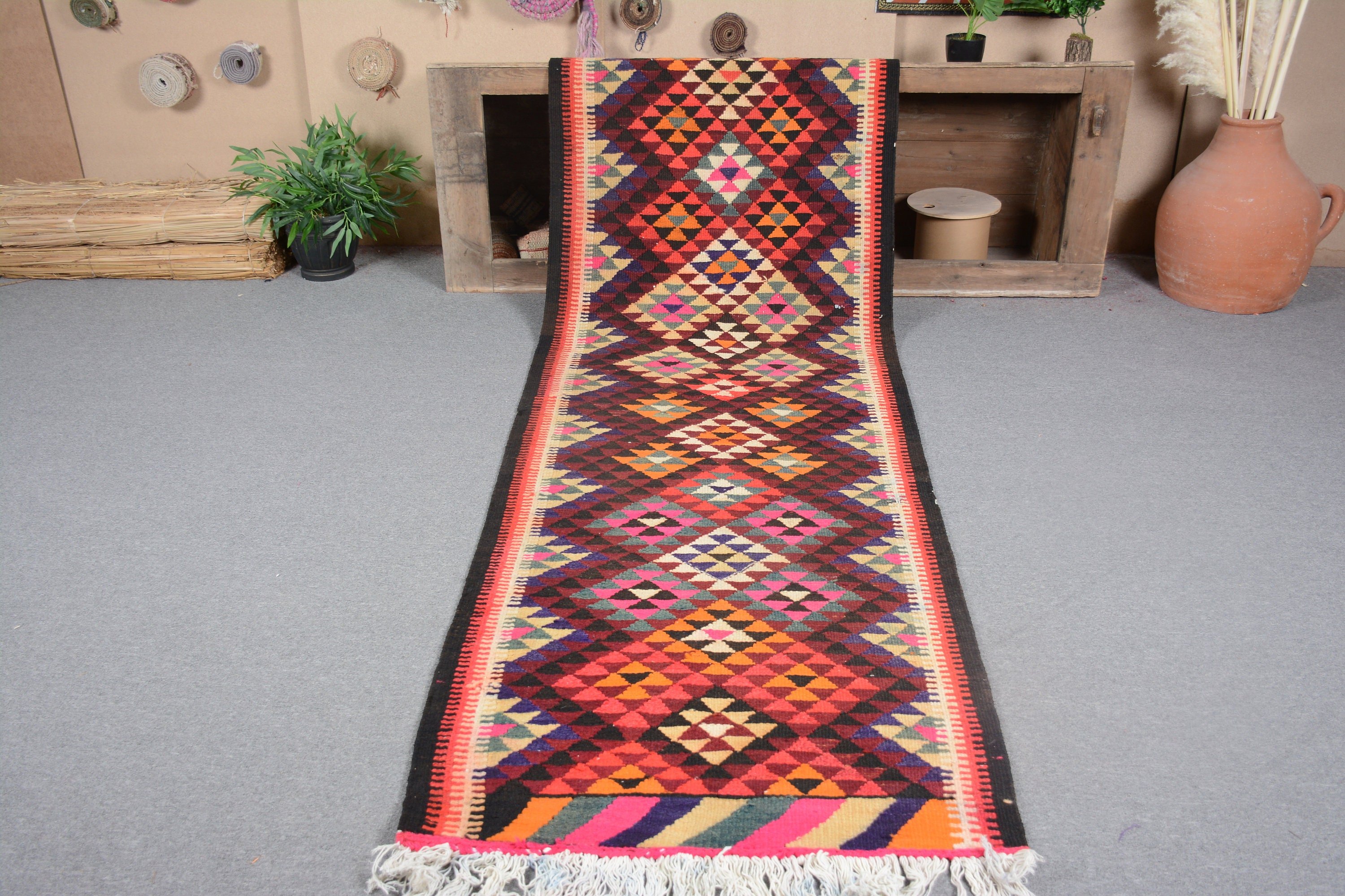 Nomadic Rug, Corridor Rug, Kitchen Rugs, 3x11.8 ft Runner Rug, Oriental Rug, Kilim, Turkish Rugs, Bedroom Rug, Rugs for Stair, Vintage Rug